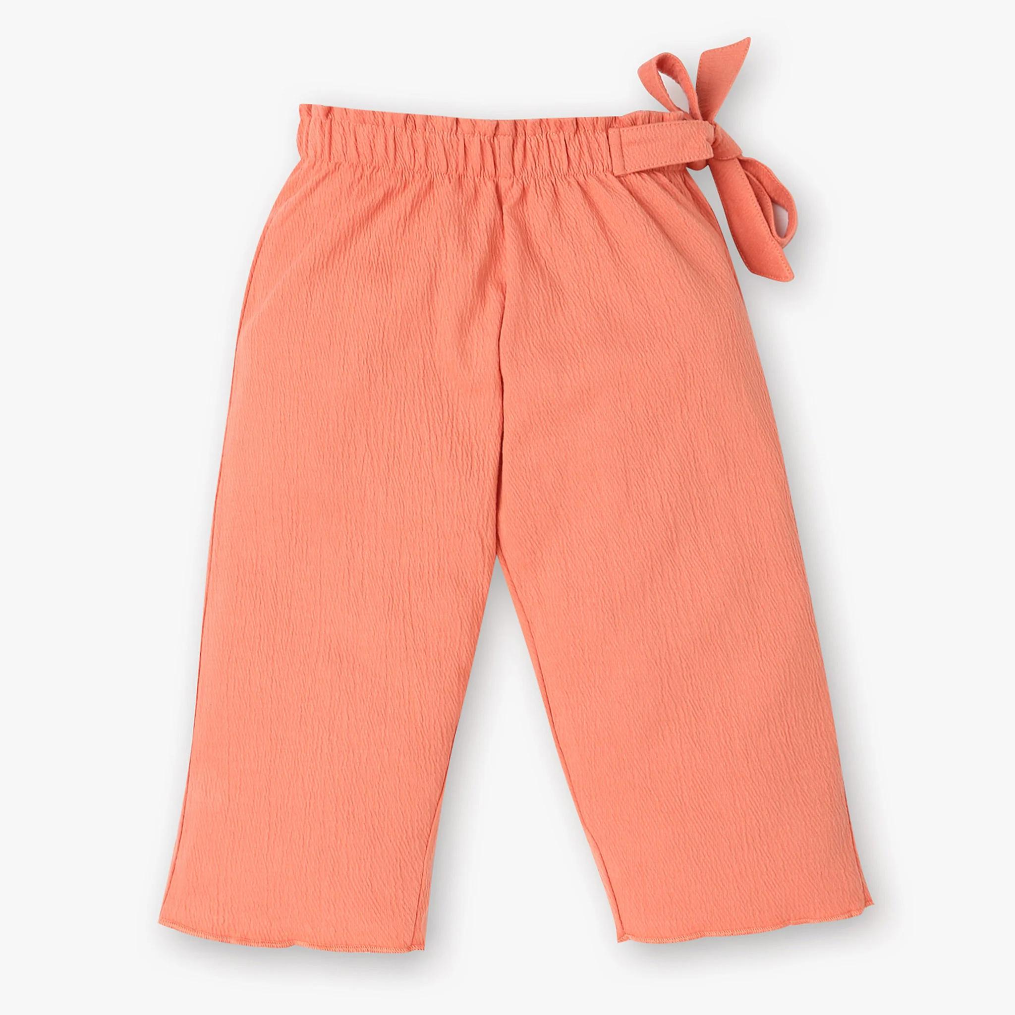 Girls Stylish Culottes With Paper Bag Waistband and Belt - Image 16