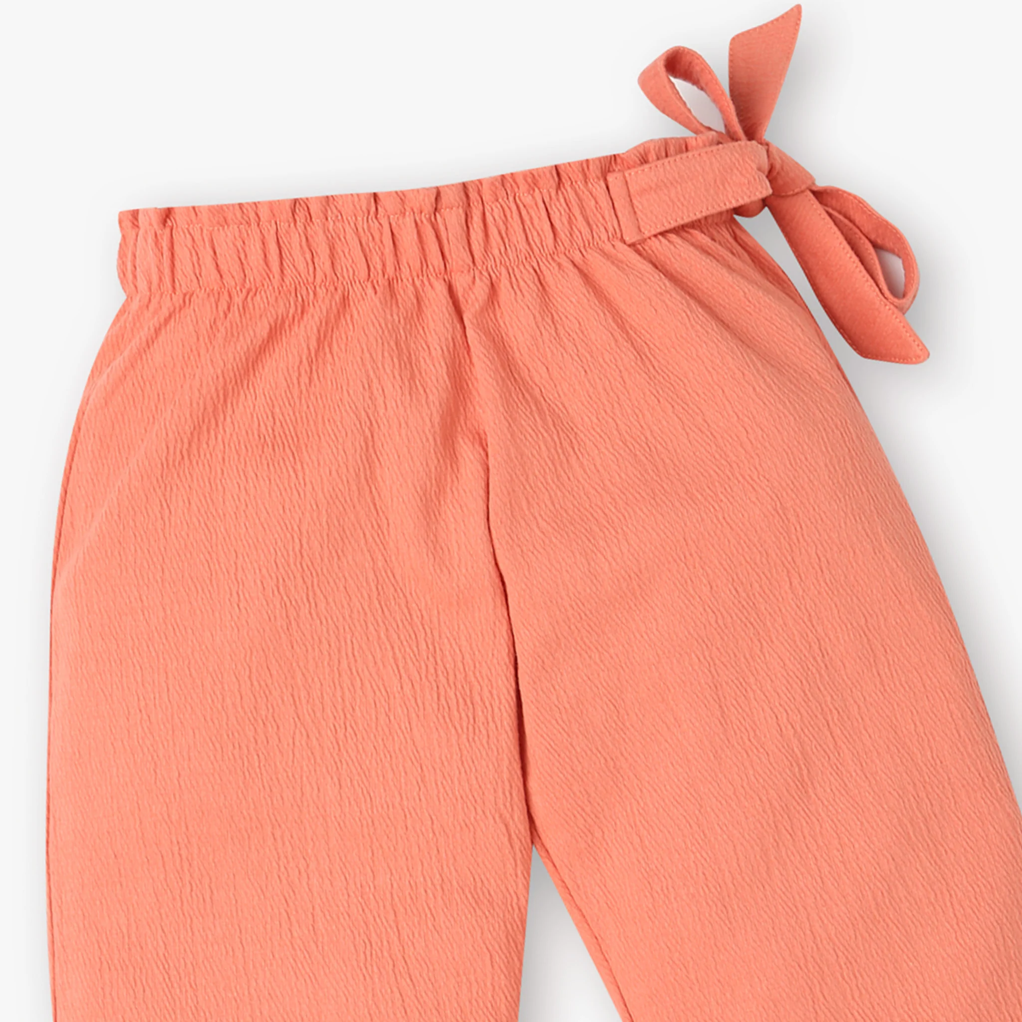 Girls Stylish Culottes With Paper Bag Waistband and Belt - Image 18