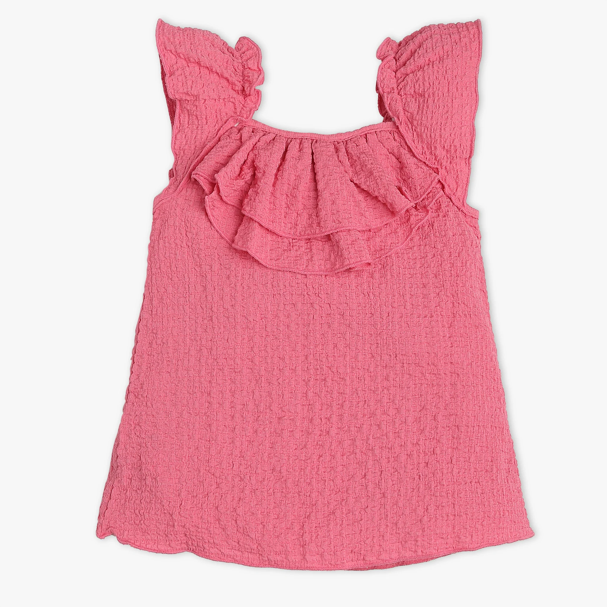 Girls Square Neck Solid Top - Image 2