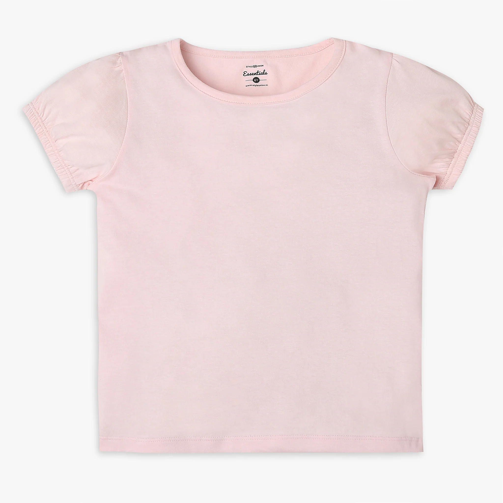 Girls Regular Fit Solid T-Shirt - Image 4
