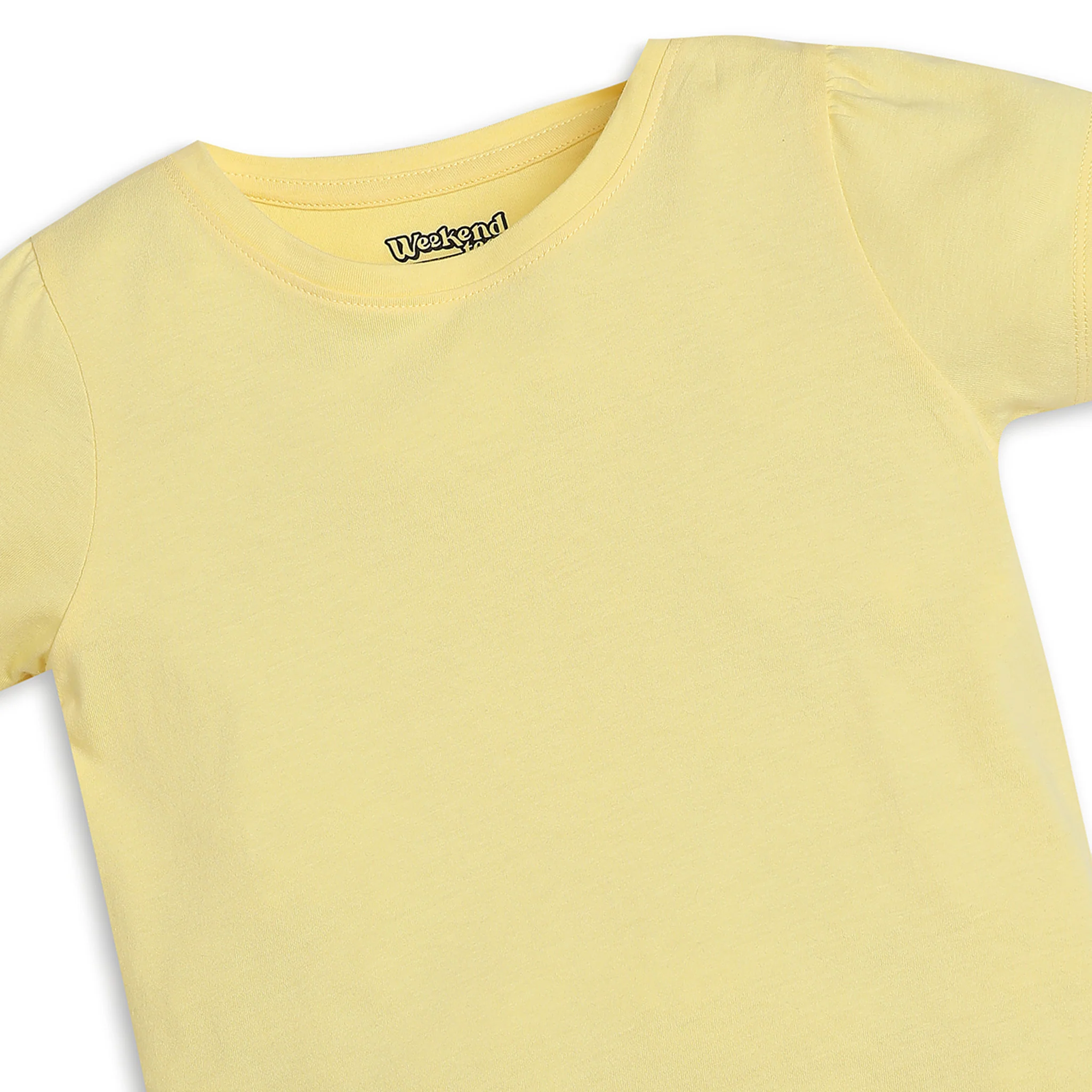 Girls Regular Fit Solid T-Shirt - Image 3