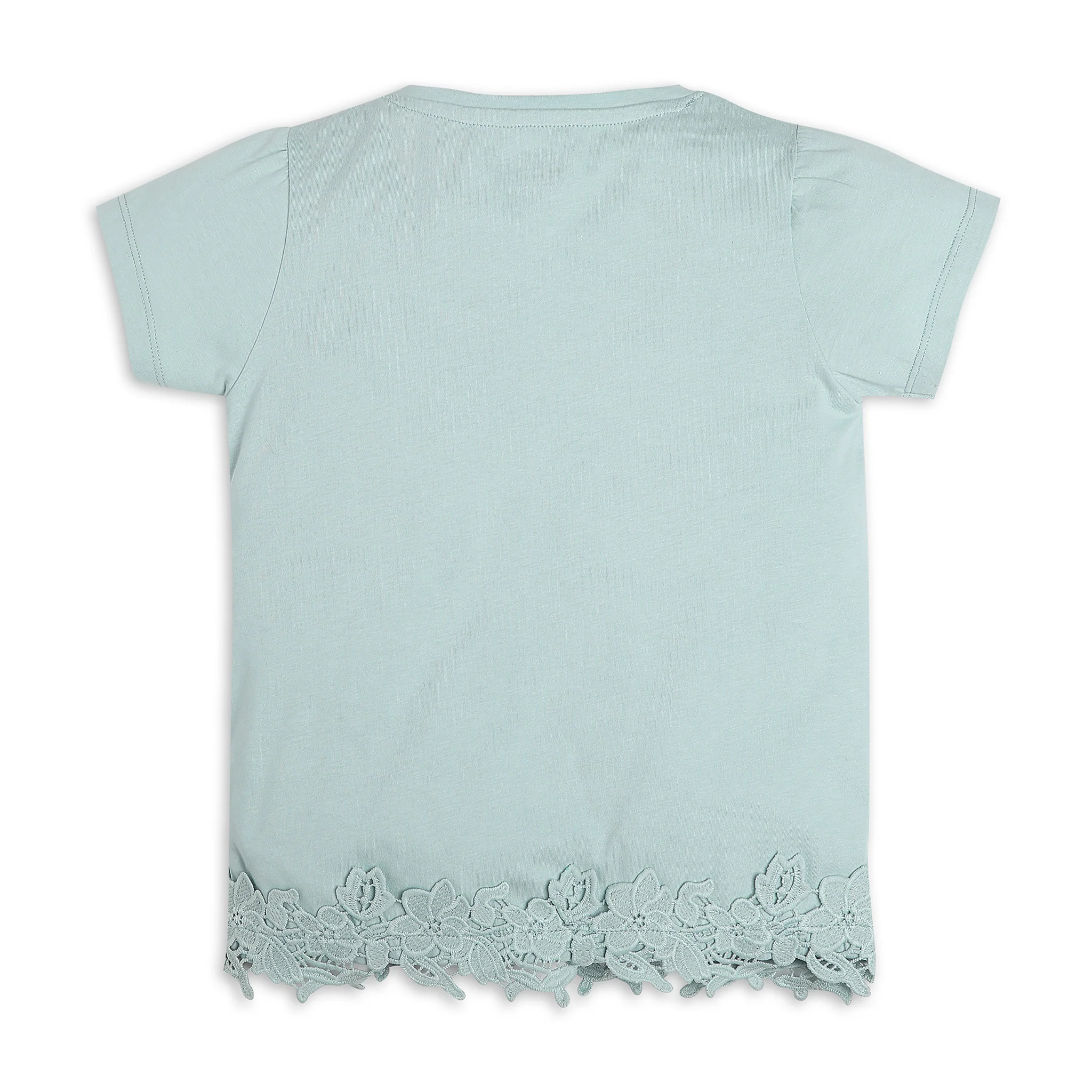 Girls Regular Fit Solid T-Shirt - Image 2