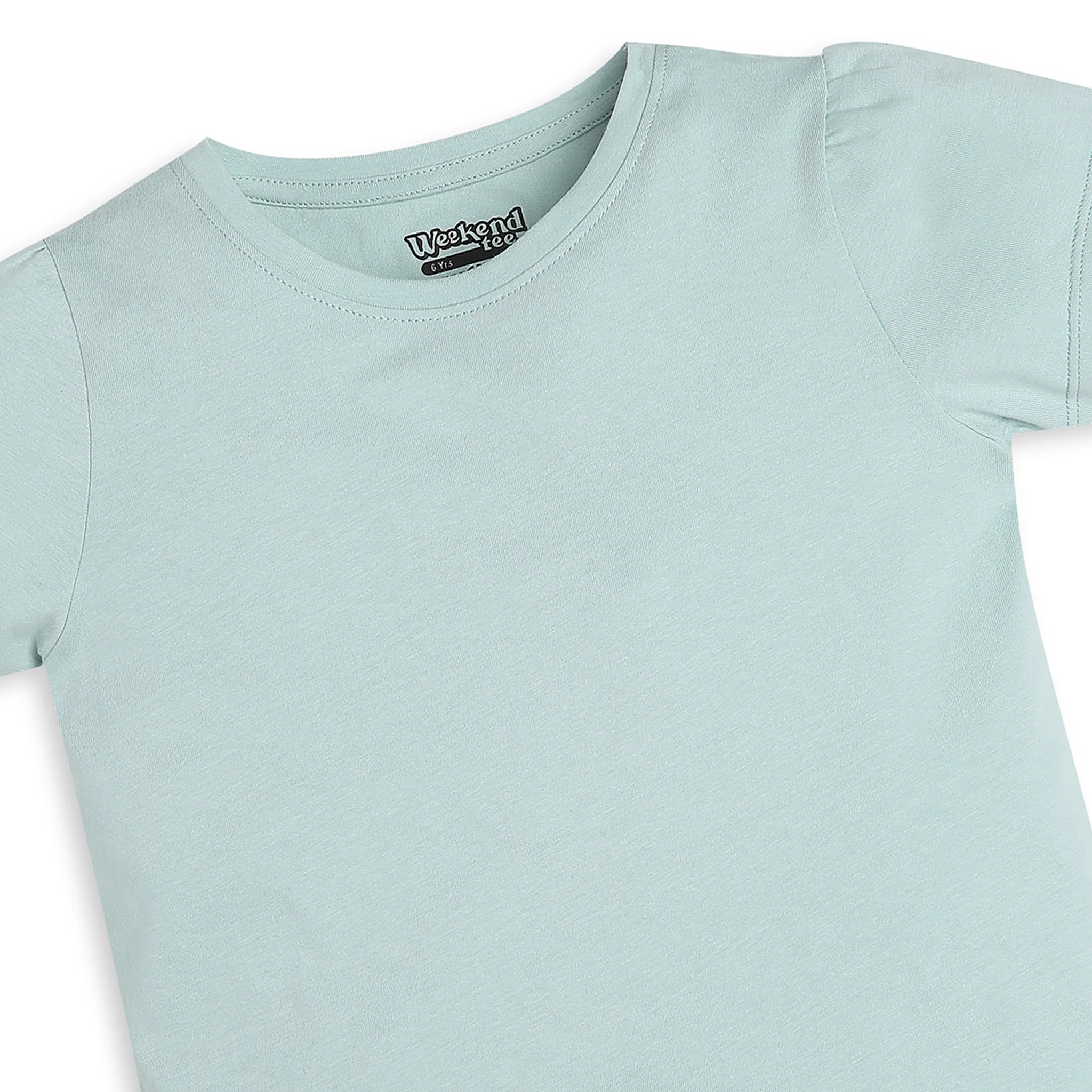 Girls Regular Fit Solid T-Shirt - Image 3