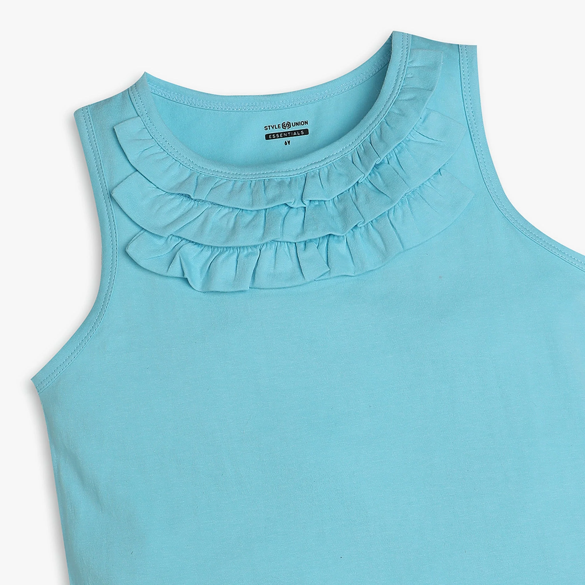 Girls Regular Fit Solid T-Shirt - Image 3