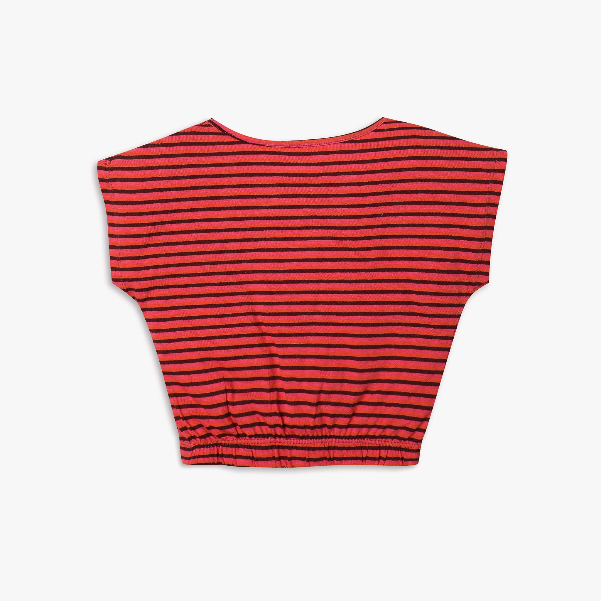 Girl's Regular Fit Striped T-Shirt - Image 2