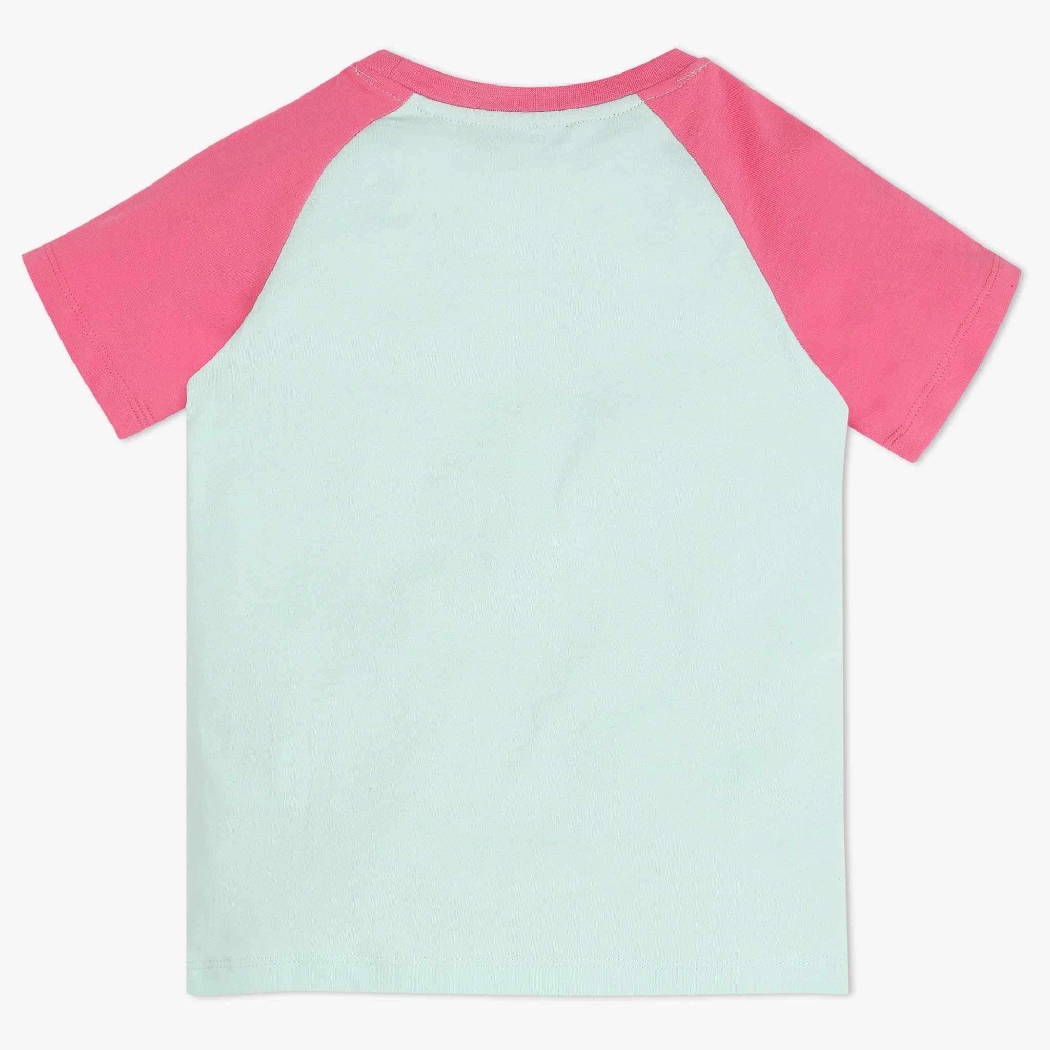 Girls Solid Crew Neck T-Shirt - Image 2