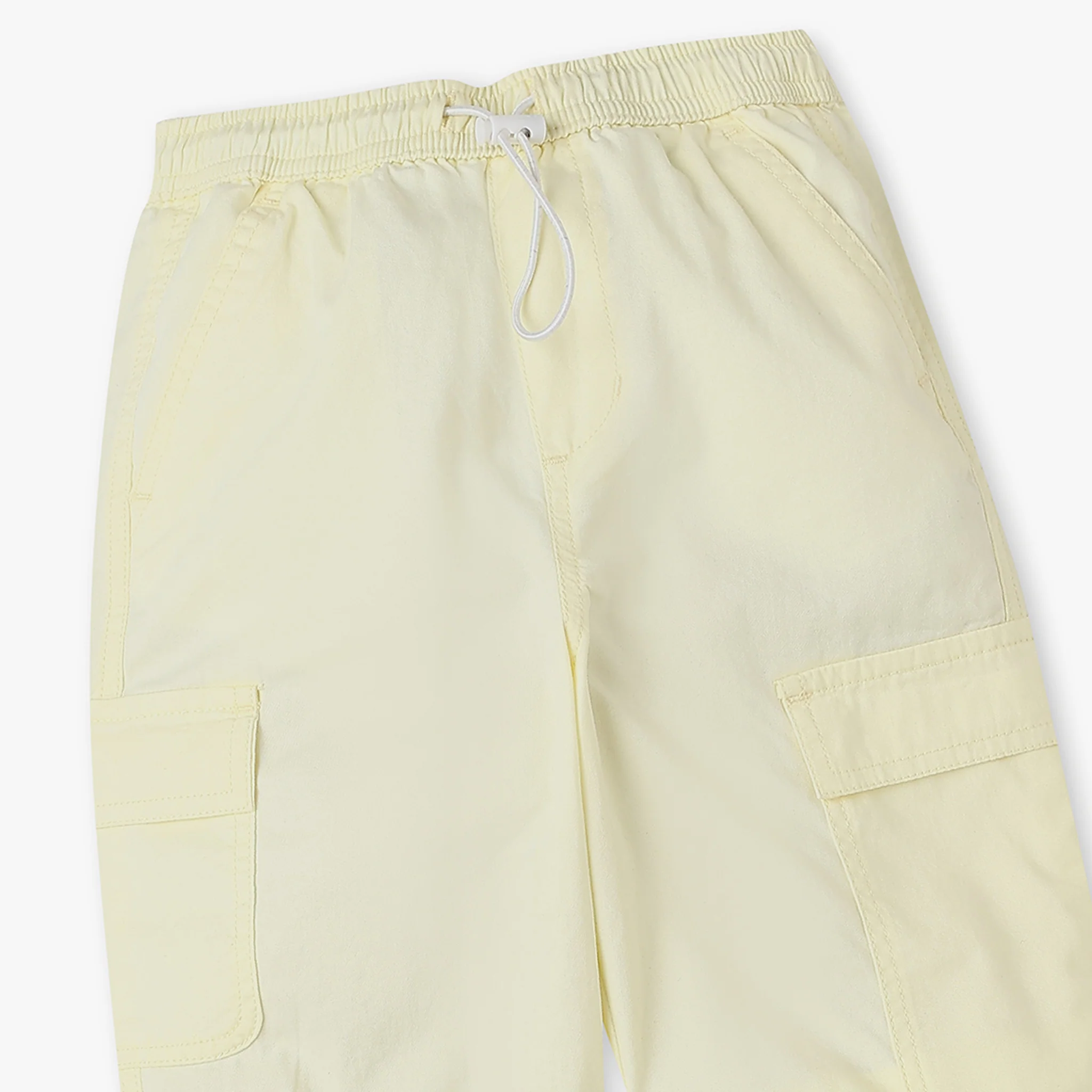 Girls Solid Cotton Joggers - Image 6