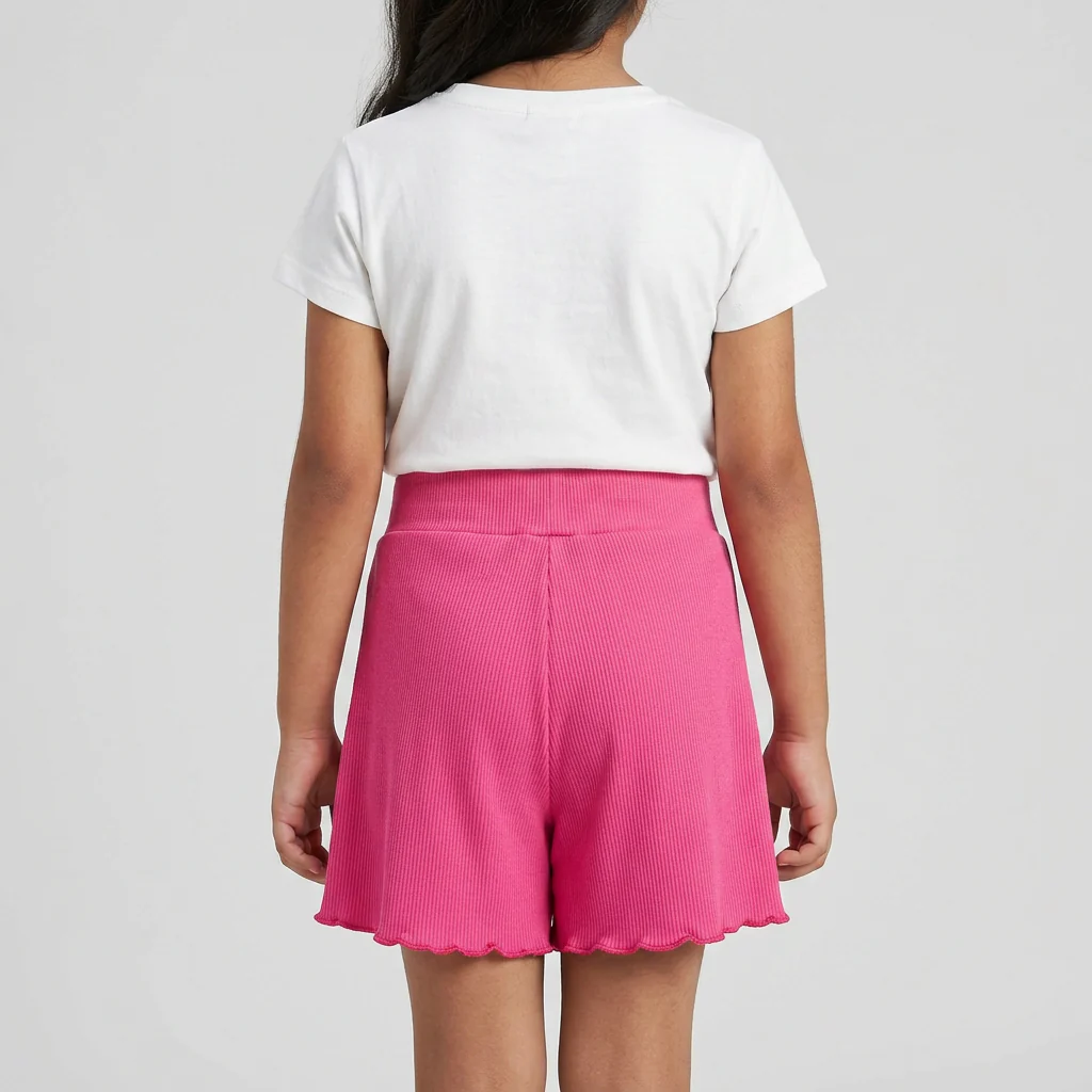 Girls Solid Playtime Shorts - Image 3