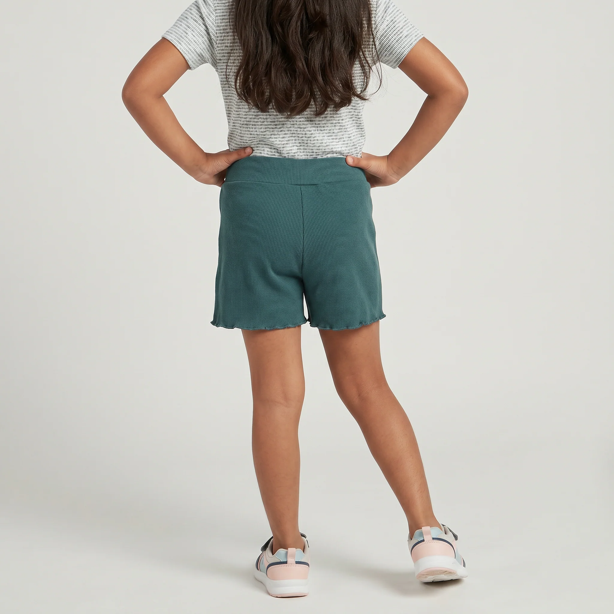 Girls Solid Playtime Shorts - Image 7