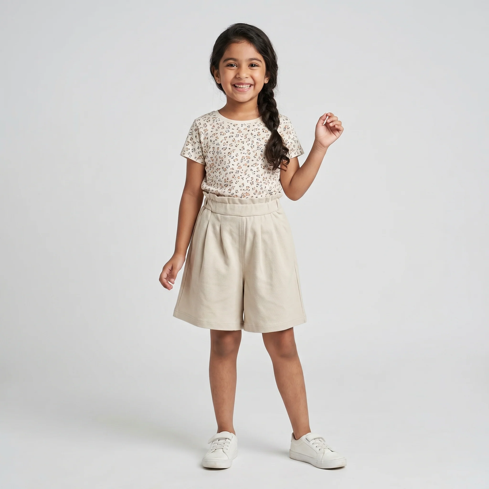 Girls Solid Playtime Shorts - Image 5