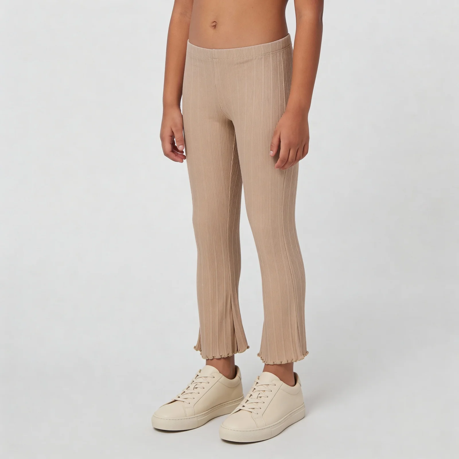 Girls Solid Slim Fit Palazzo Pants - Image 5