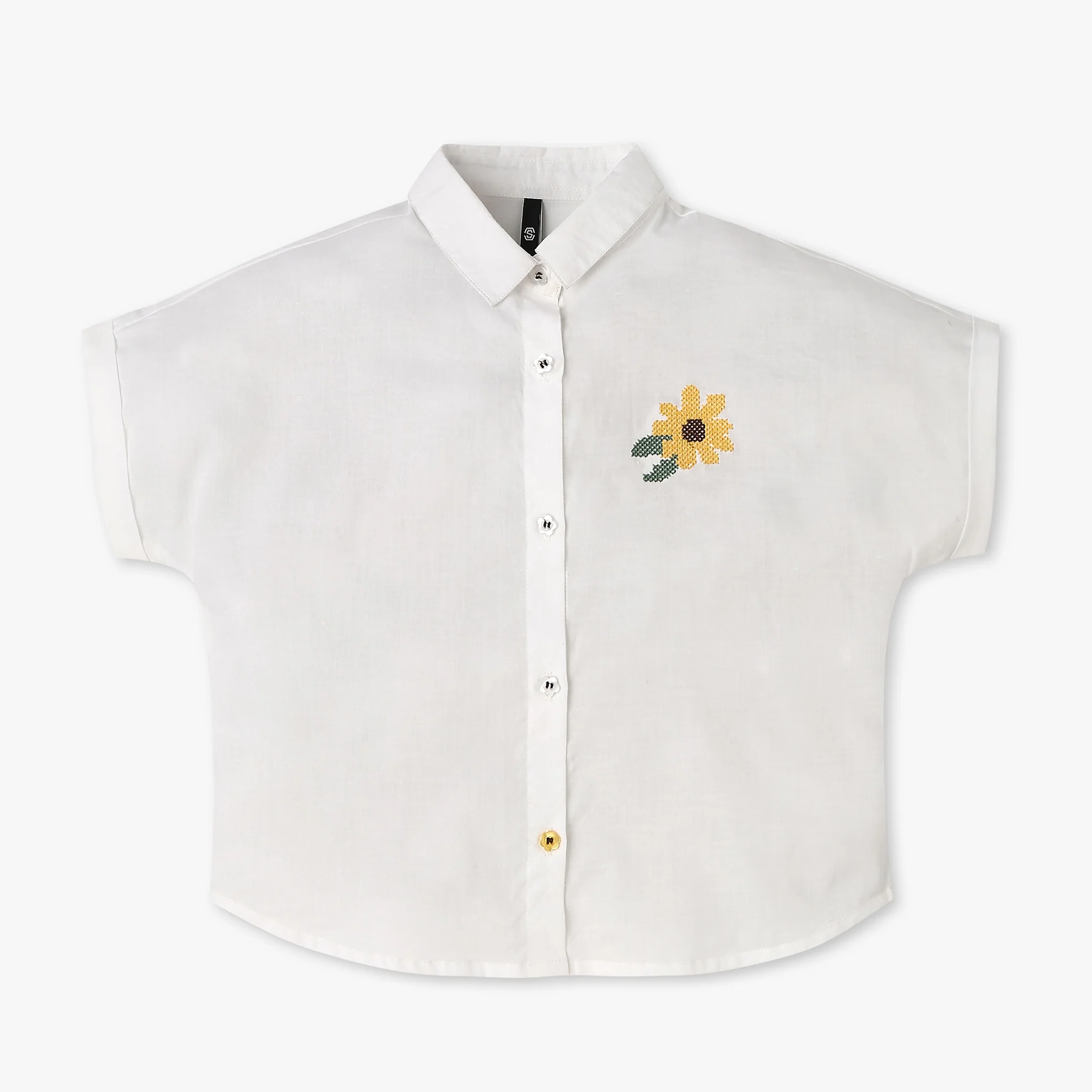 Girls Woven Cotton Top