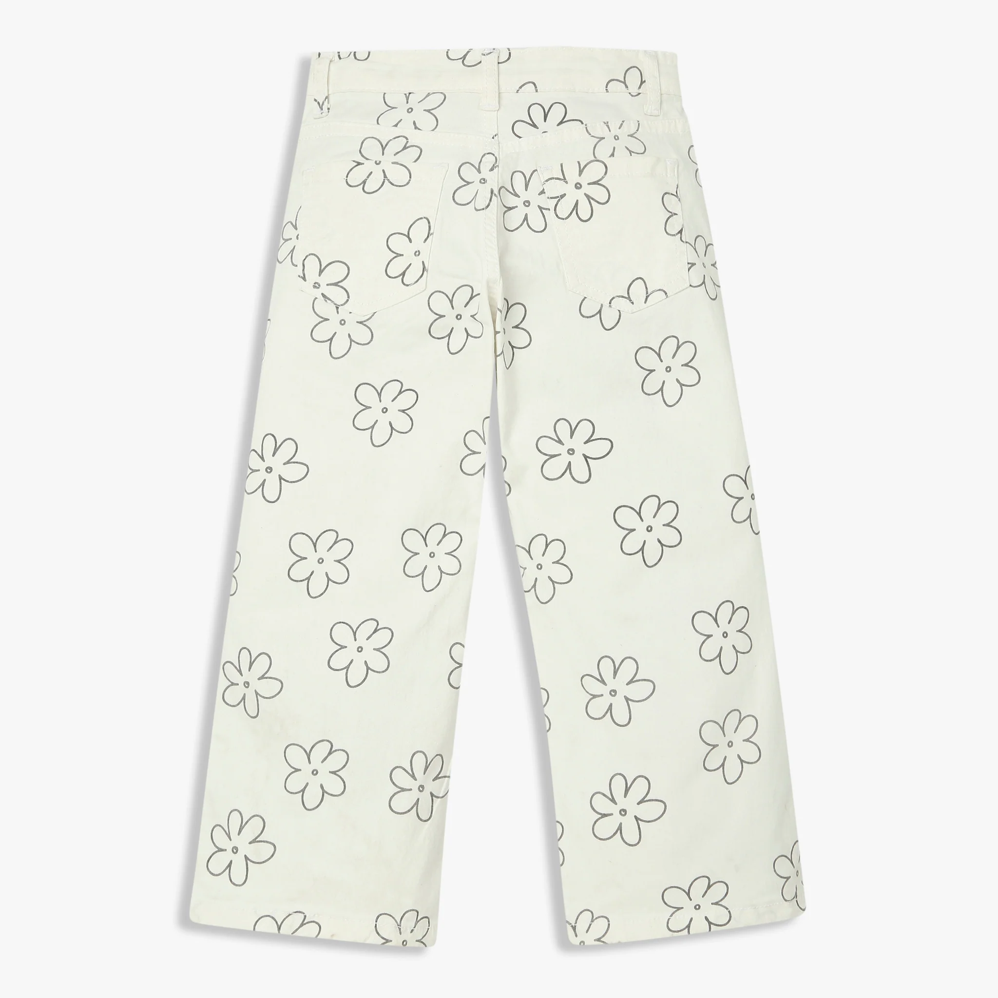 Girls Straight Fit Printed Denim - Image 2