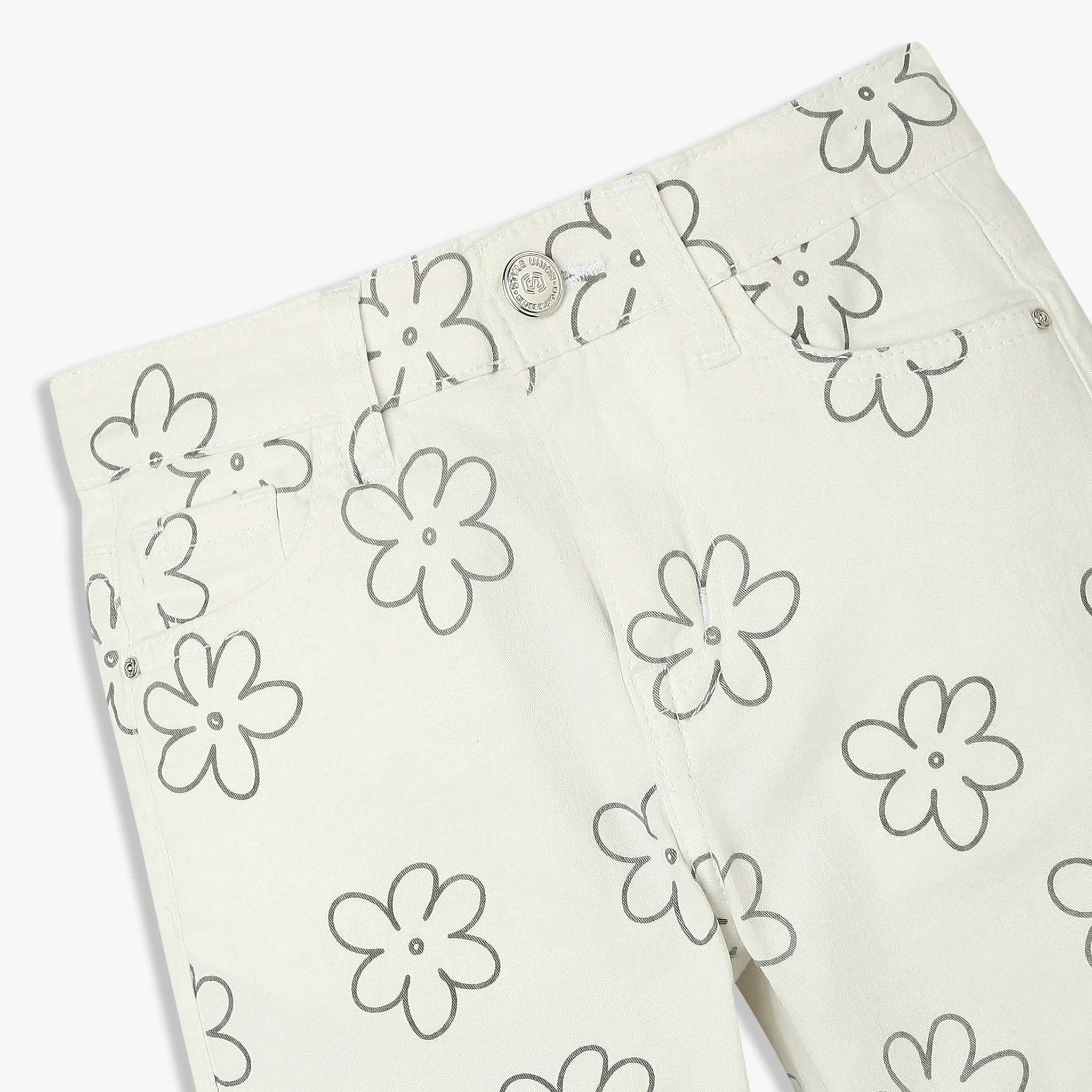 Girls Straight Fit Printed Denim - Image 3