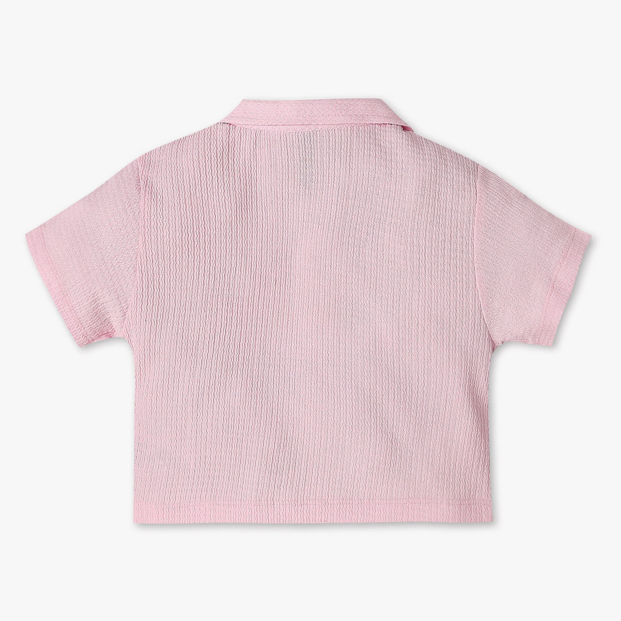 Girls Structured Camp Collar A-Line Top - Image 5