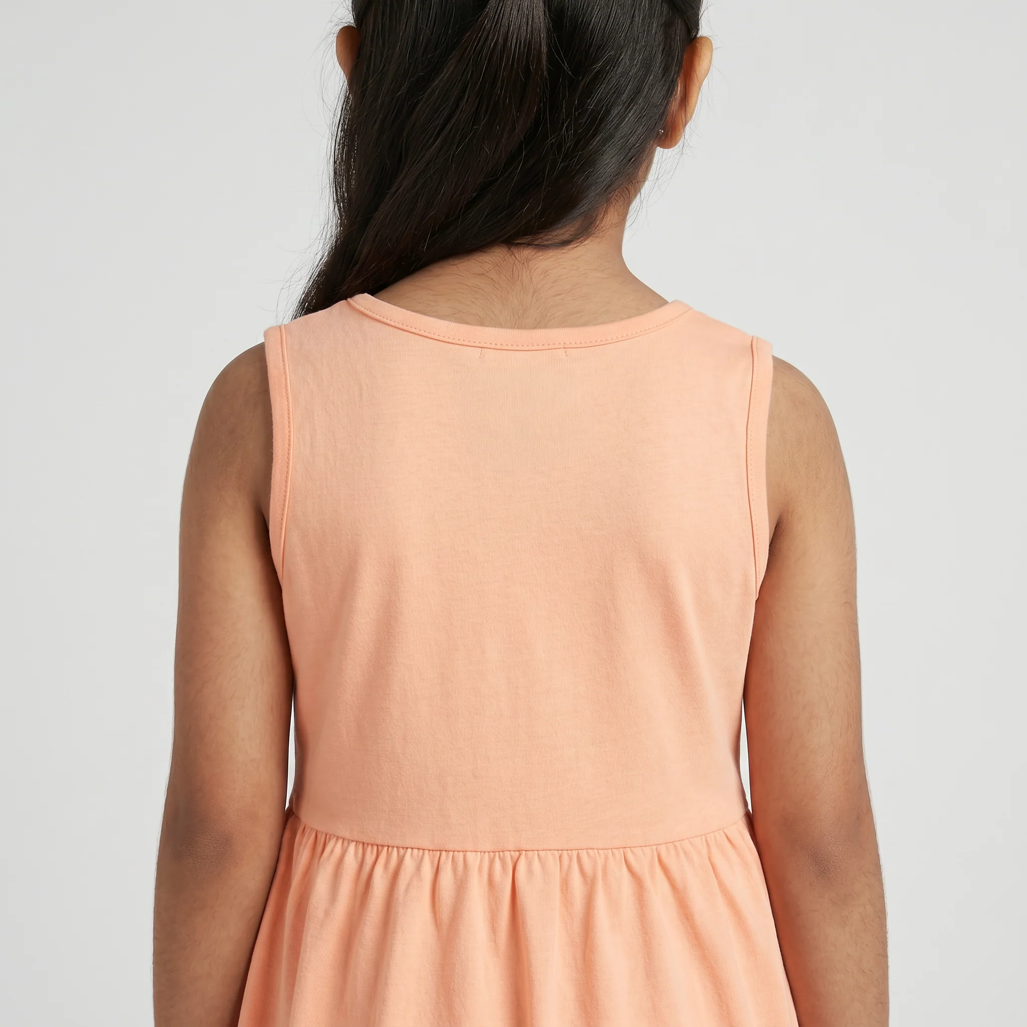 Girls Cotton Printed Dress - Image 3