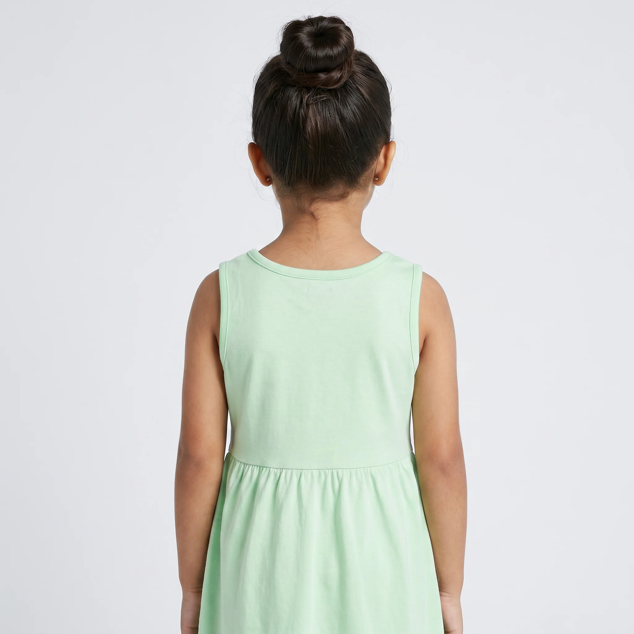 Girls Cotton Printed Dress - Image 3