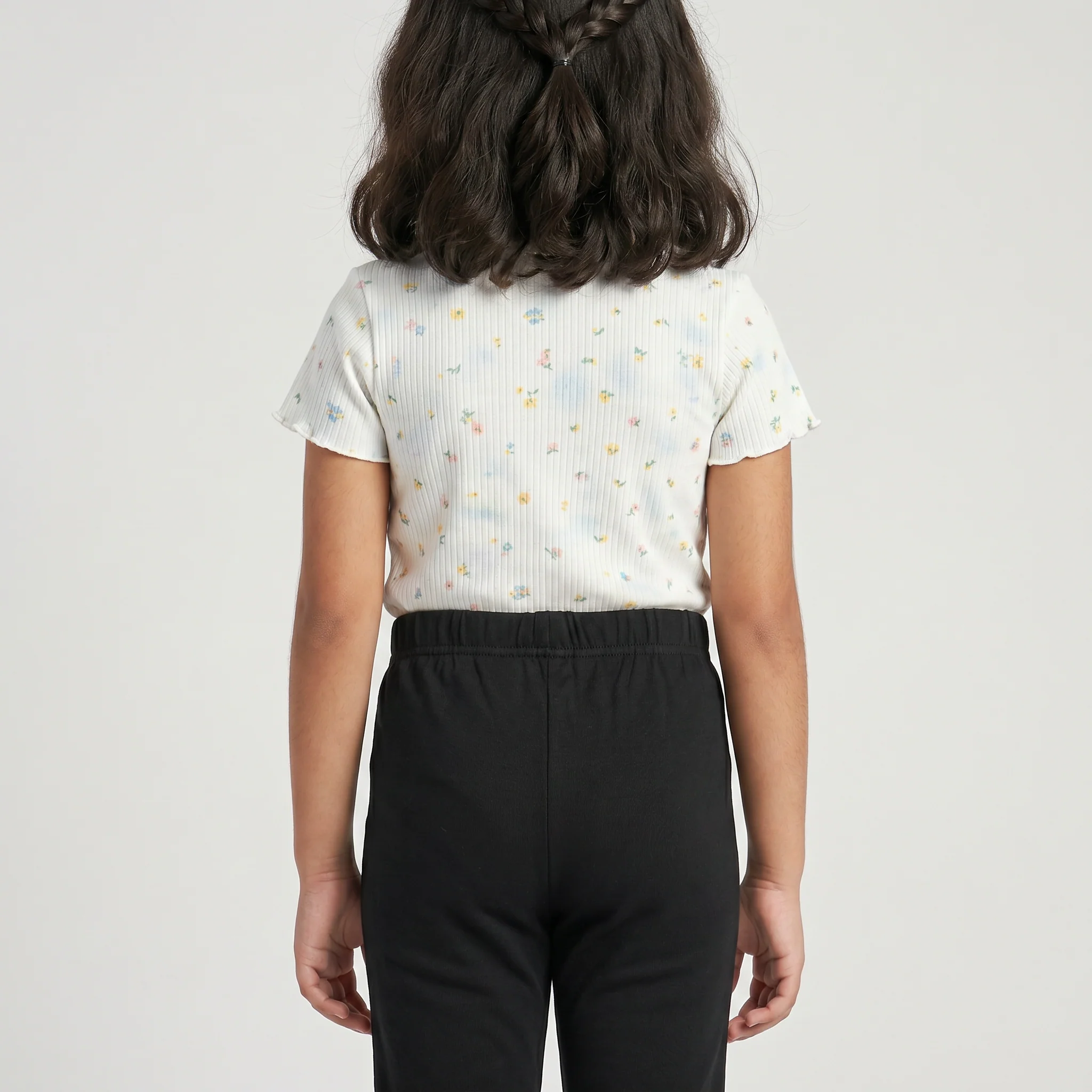 Girls Skinny Fit Flare Leggings - Image 3