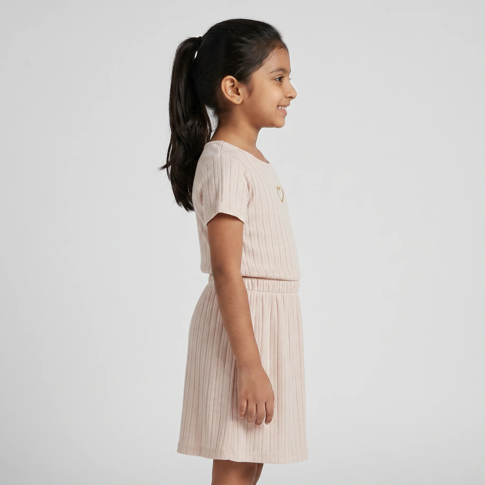 Girls Pointal Dress with Glitter Mesh - Image 6