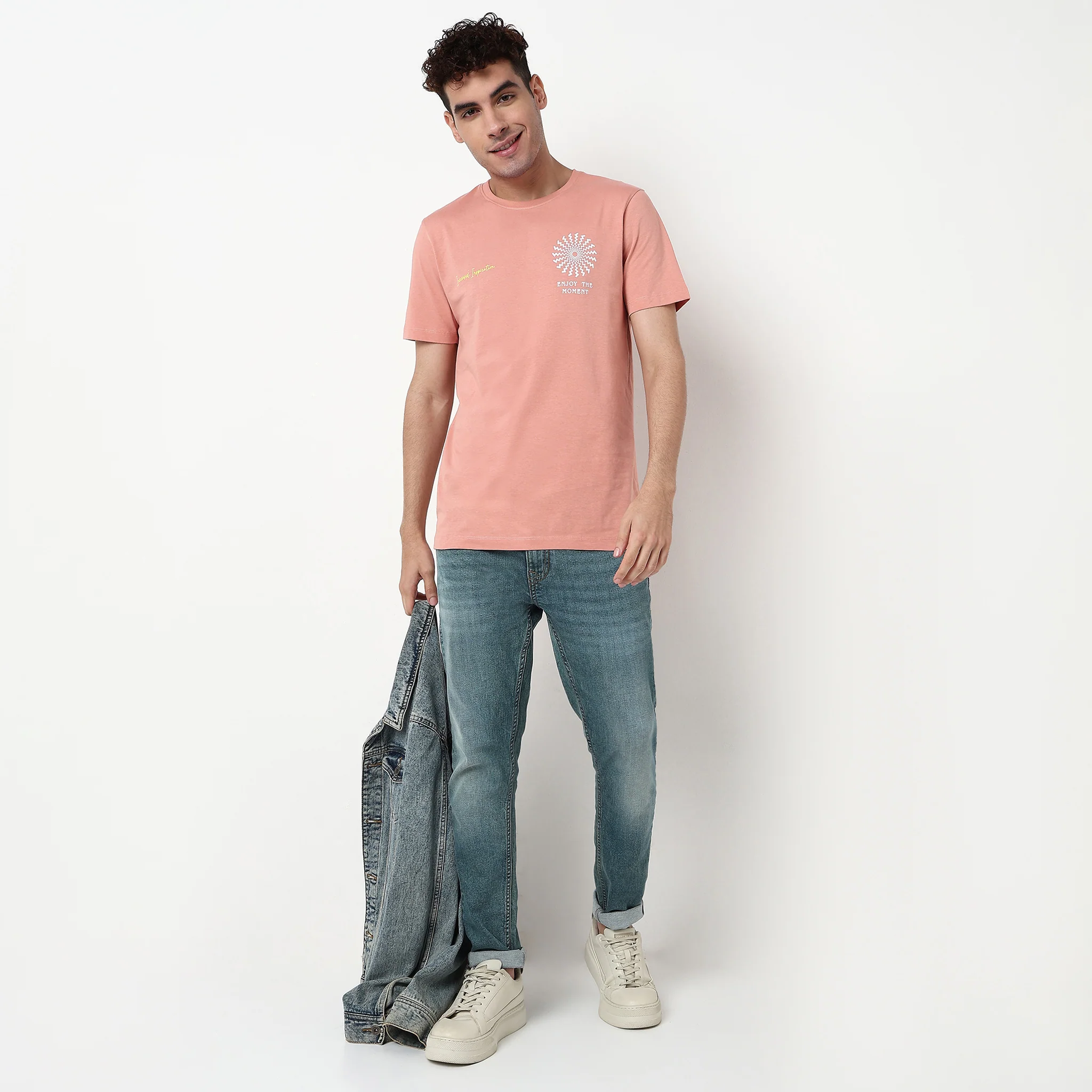 Crew Neck Cotton Graphitee