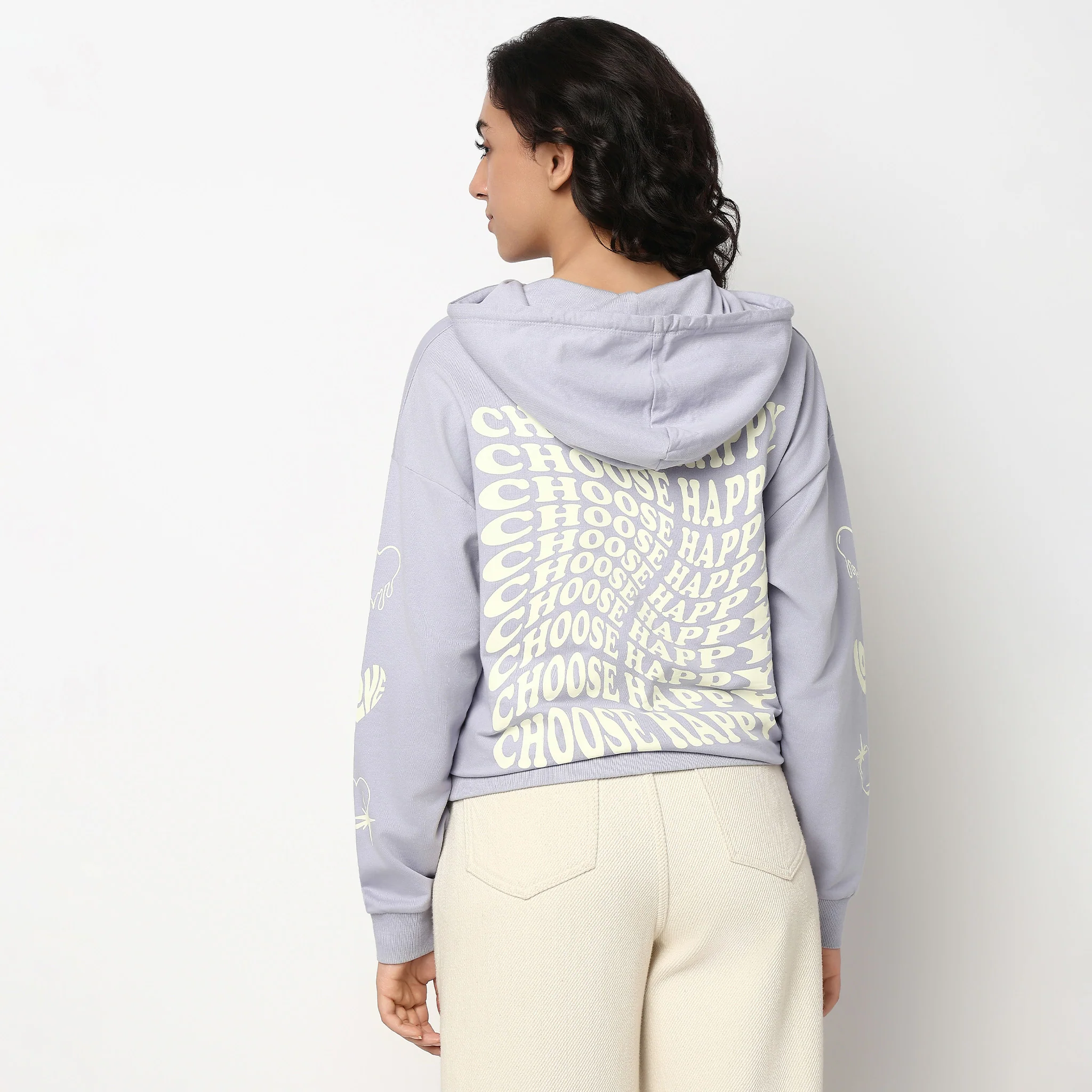 Hoodie With Front And Back Print - Image 3