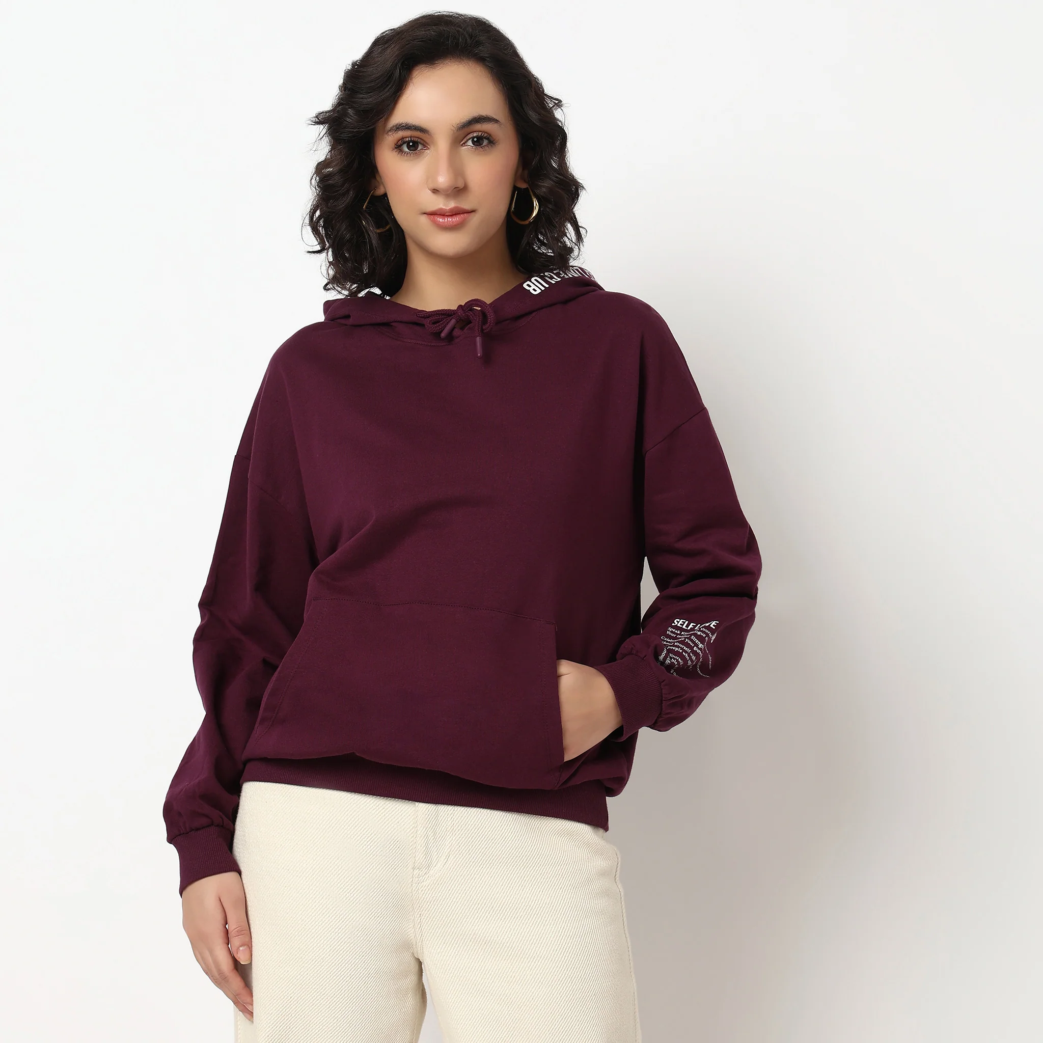 Graphic Cotton Hoodie Sweat Tee - Image 2