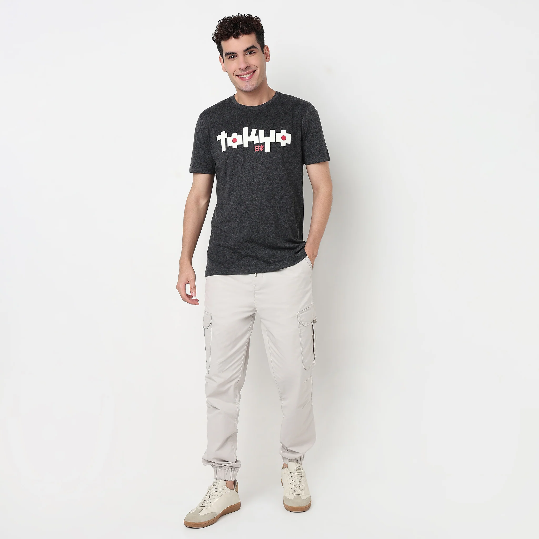 Cotton Crew Neck Graphitee - Image 2