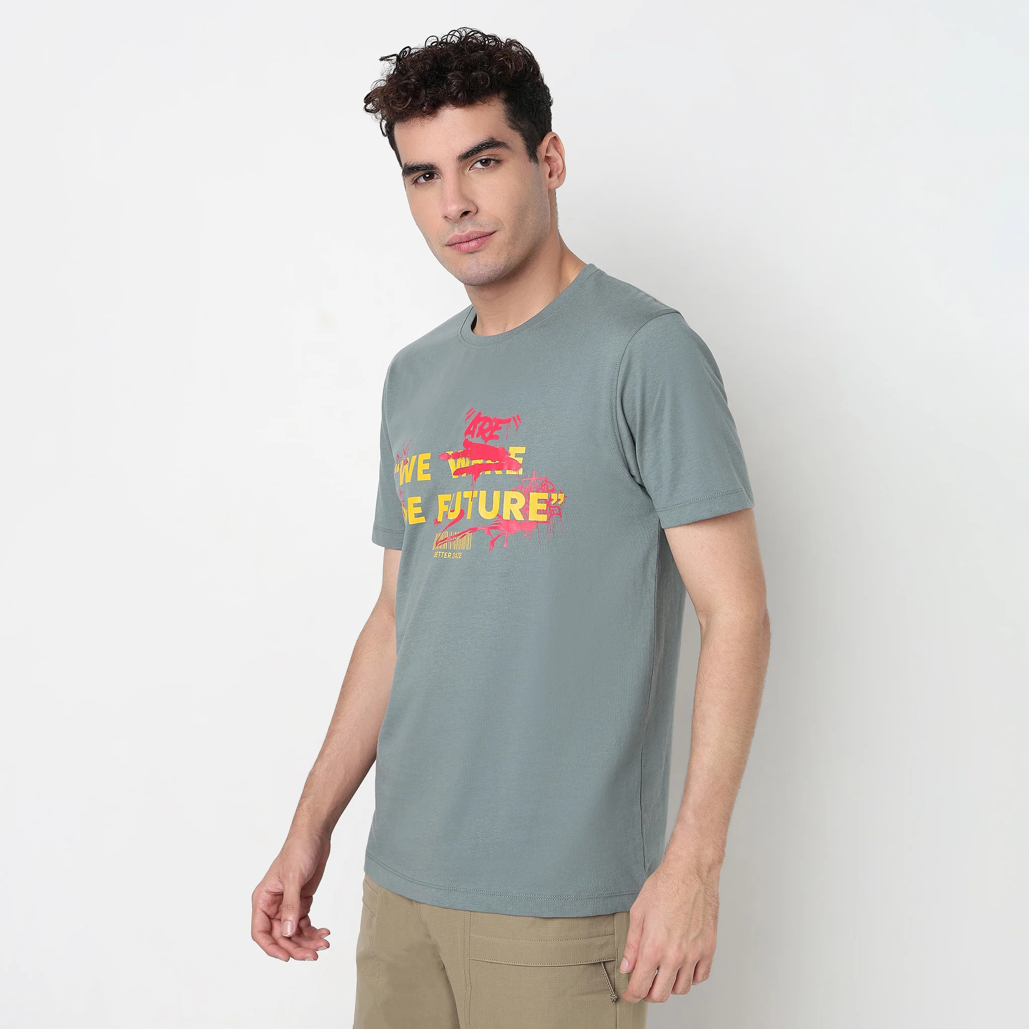 Cotton Crew Neck Graphitee - Image 5