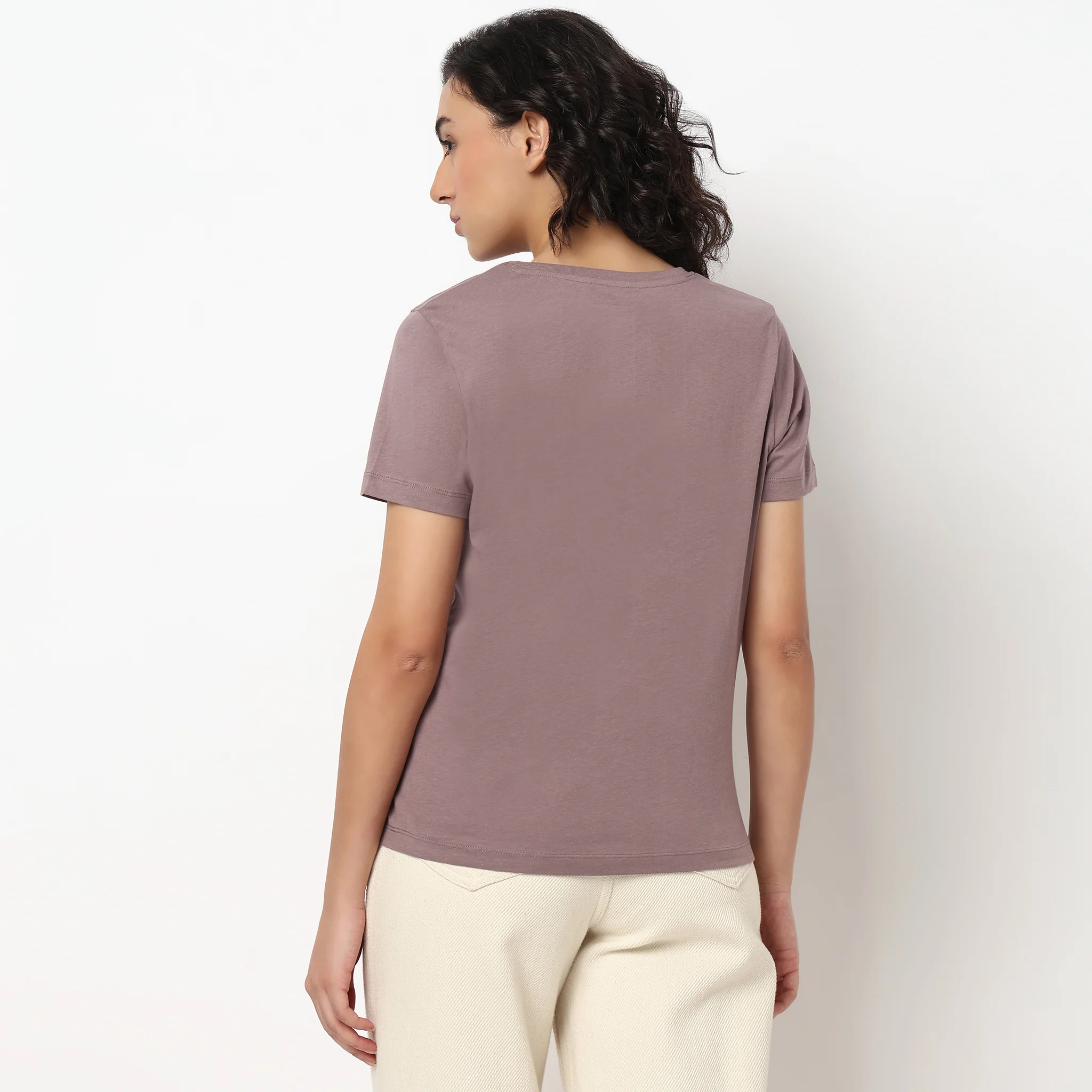 Graphic Cotton Crew Neck T-Shirt - Image 3