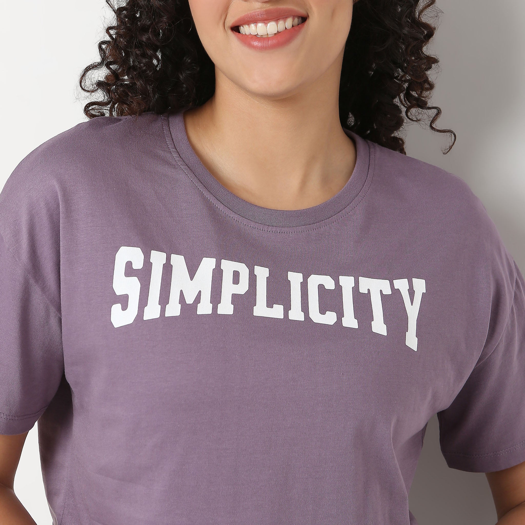 Graphic Knitted Crop T-Shirt - Image 4