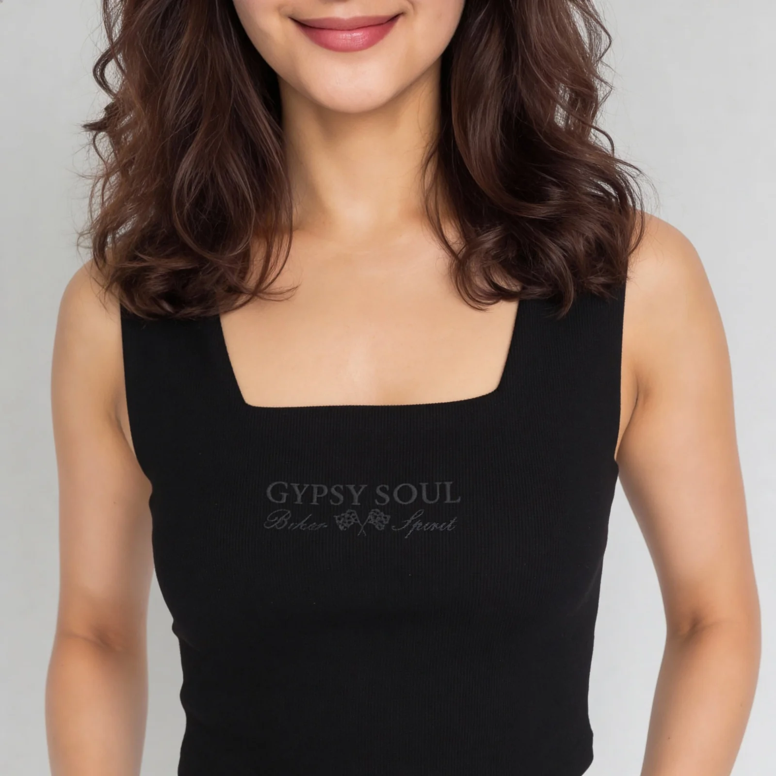 Graphic Sleeveless Crop Top - Image 4