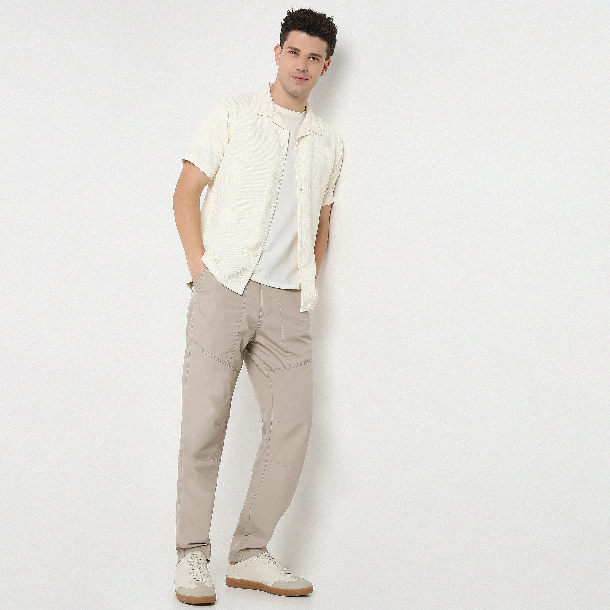 Half Sleeve Camp Collar Mood Shirt - Image 6