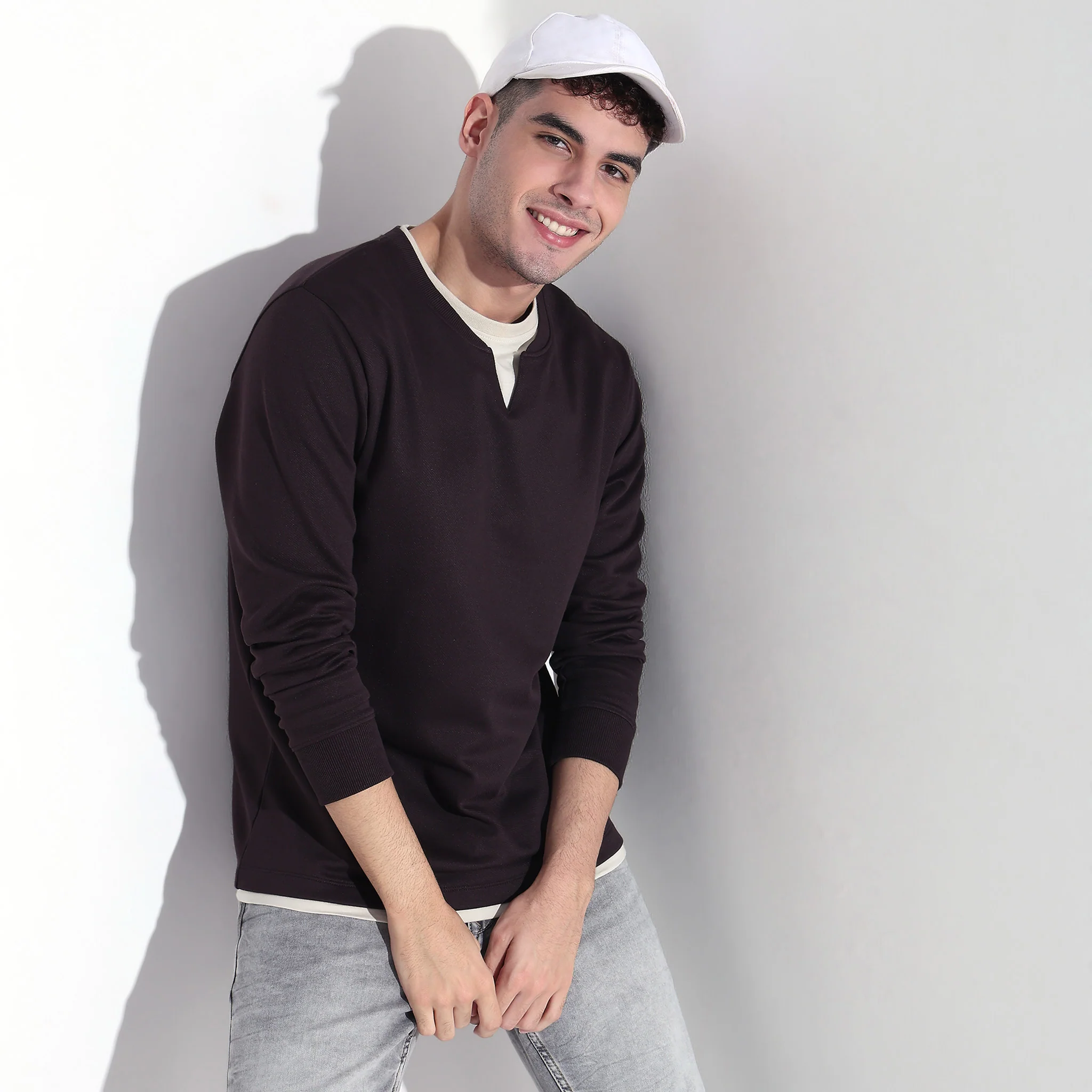 Henley Neck Varsitee T-Shirt - Image 7