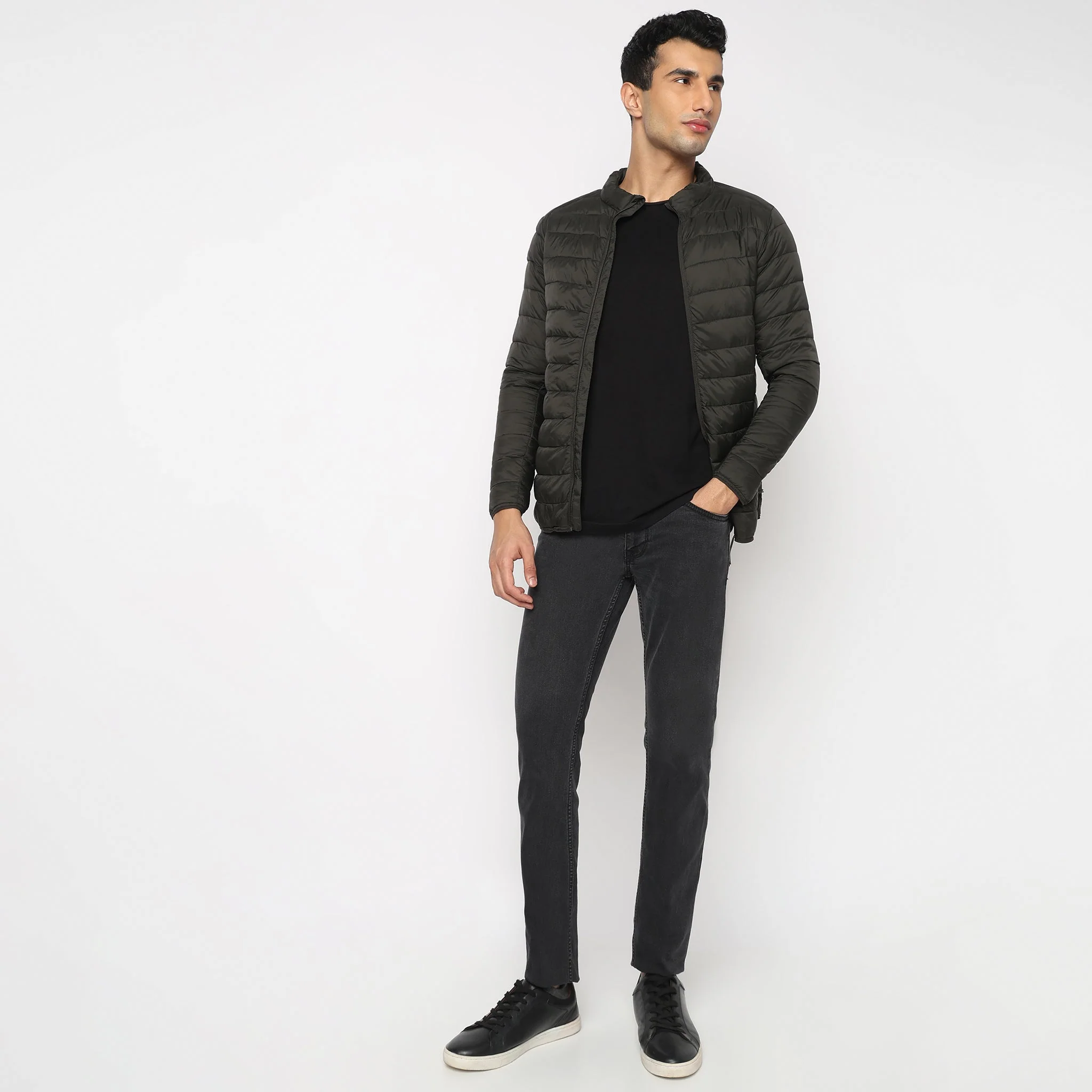 Heat-X Ultrapuff High Neck Full Sleeve Bomber Jacket - Water Repellant Fabric with Zippered Hand Pockets - Image 13