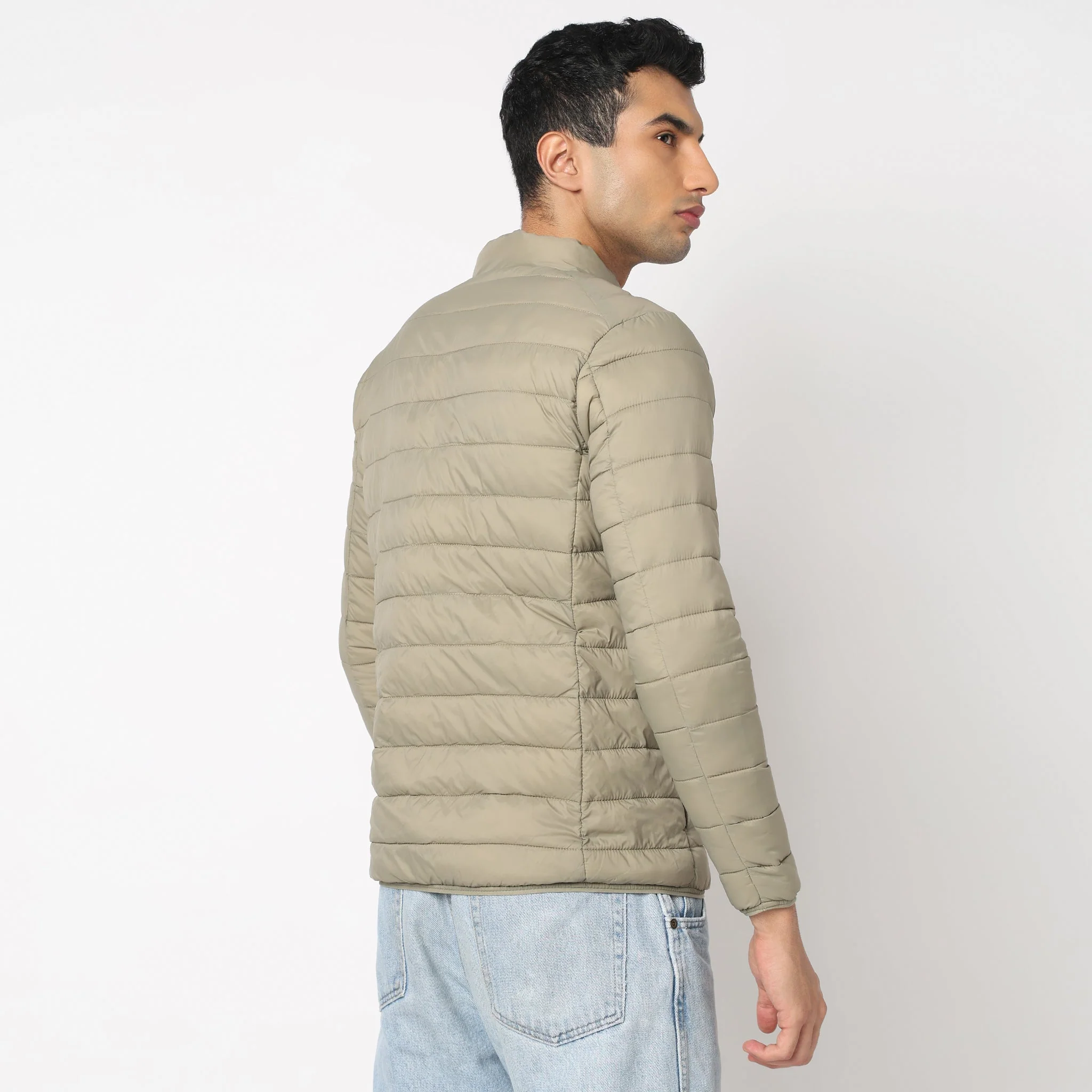 Heat-X Ultrapuff High Neck Full Sleeve Bomber Jacket - Water Repellant Fabric with Zippered Hand Pockets - Image 21