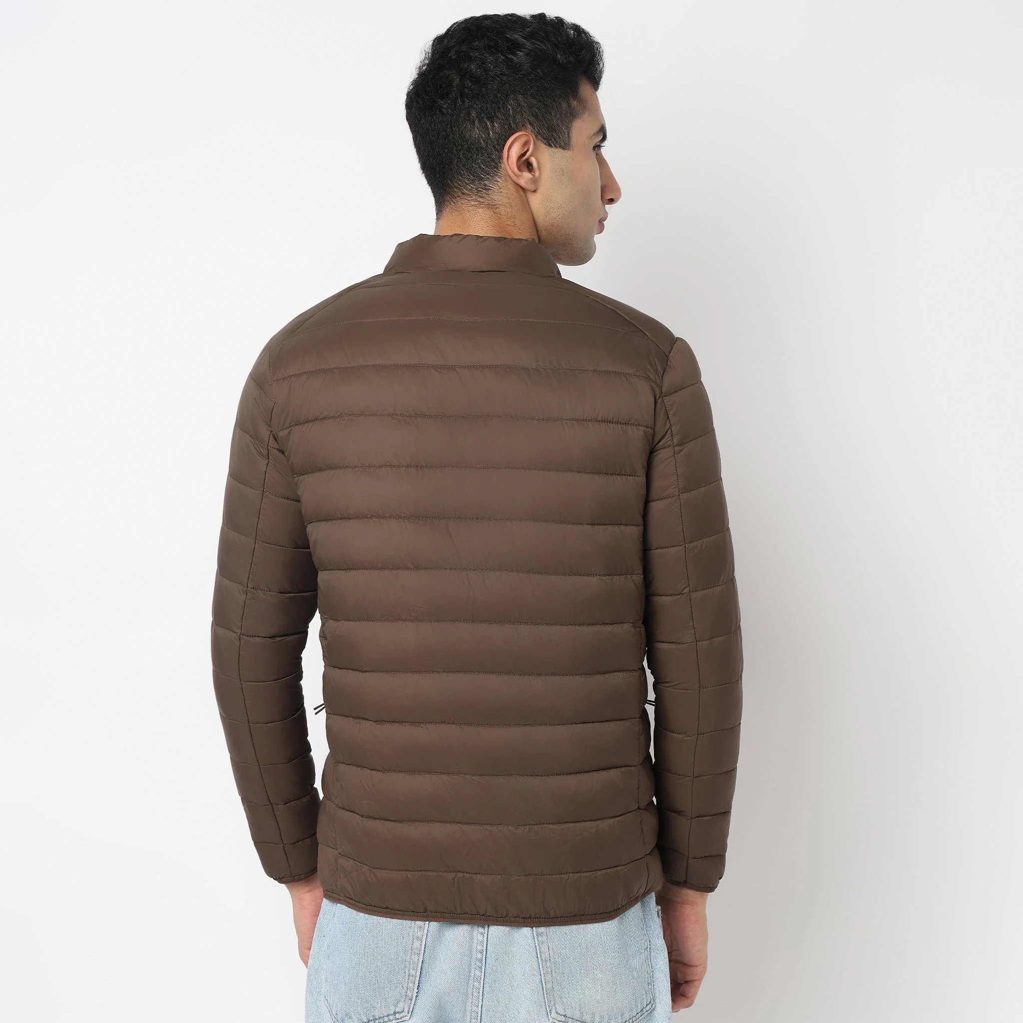Heat-X Ultrapuff High Neck Full Sleeve Bomber Jacket - Water Repellant Fabric with Zippered Hand Pockets - Image 9