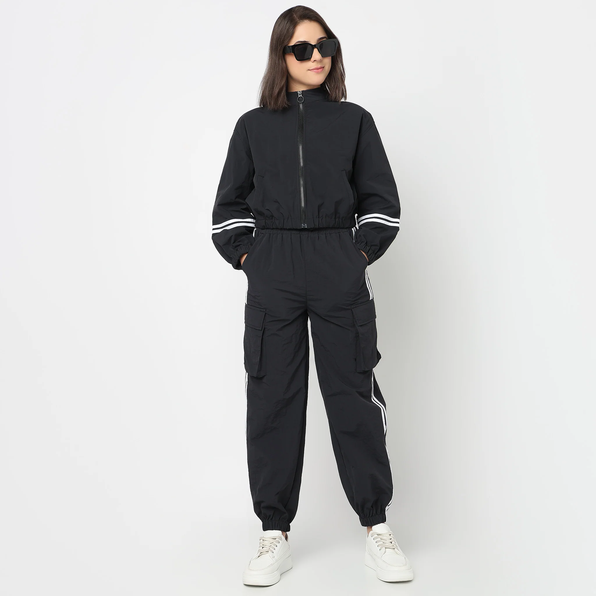 High Rise Relaxed Fit Joggers - Image 6