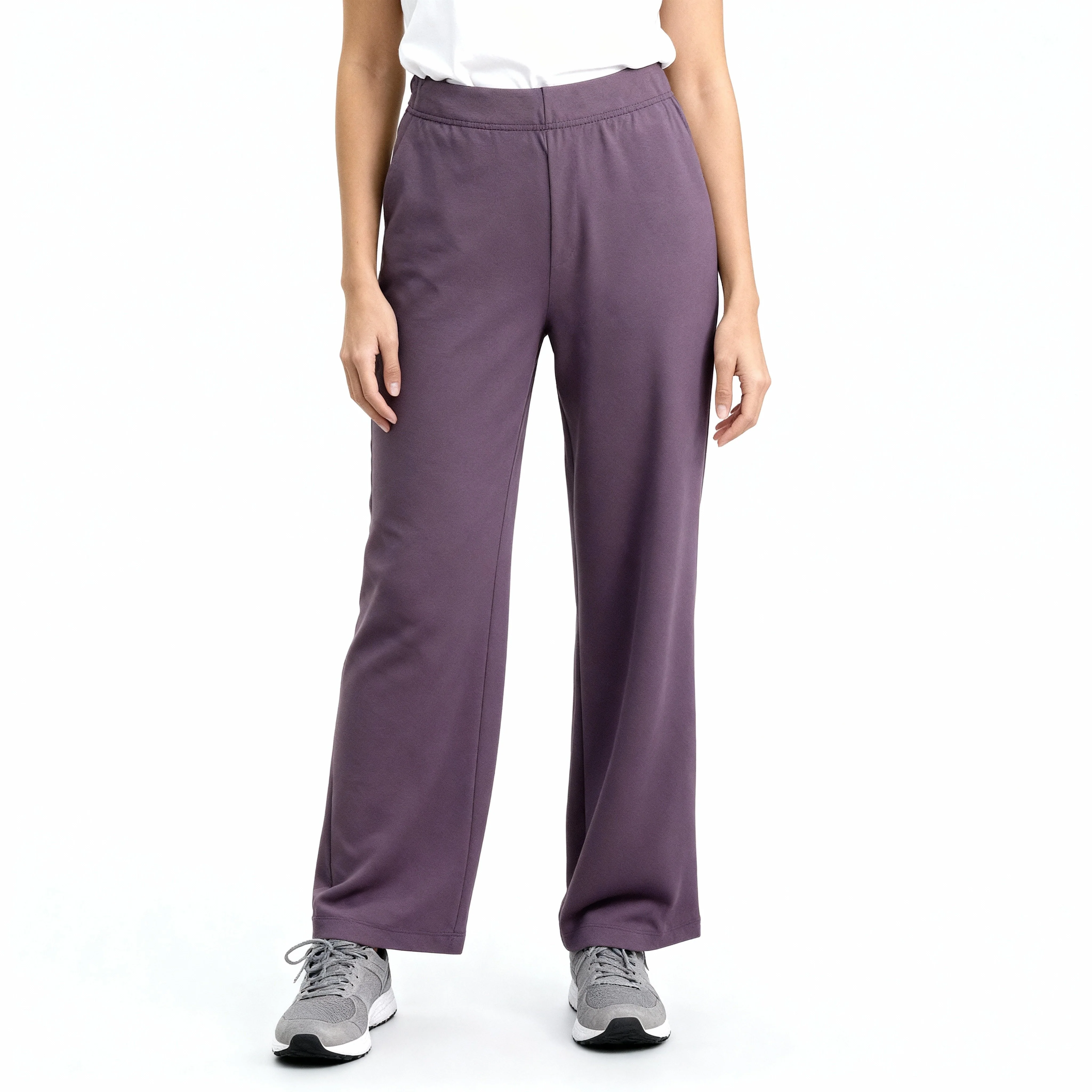 High Rise Solid Trackpants - Image 2