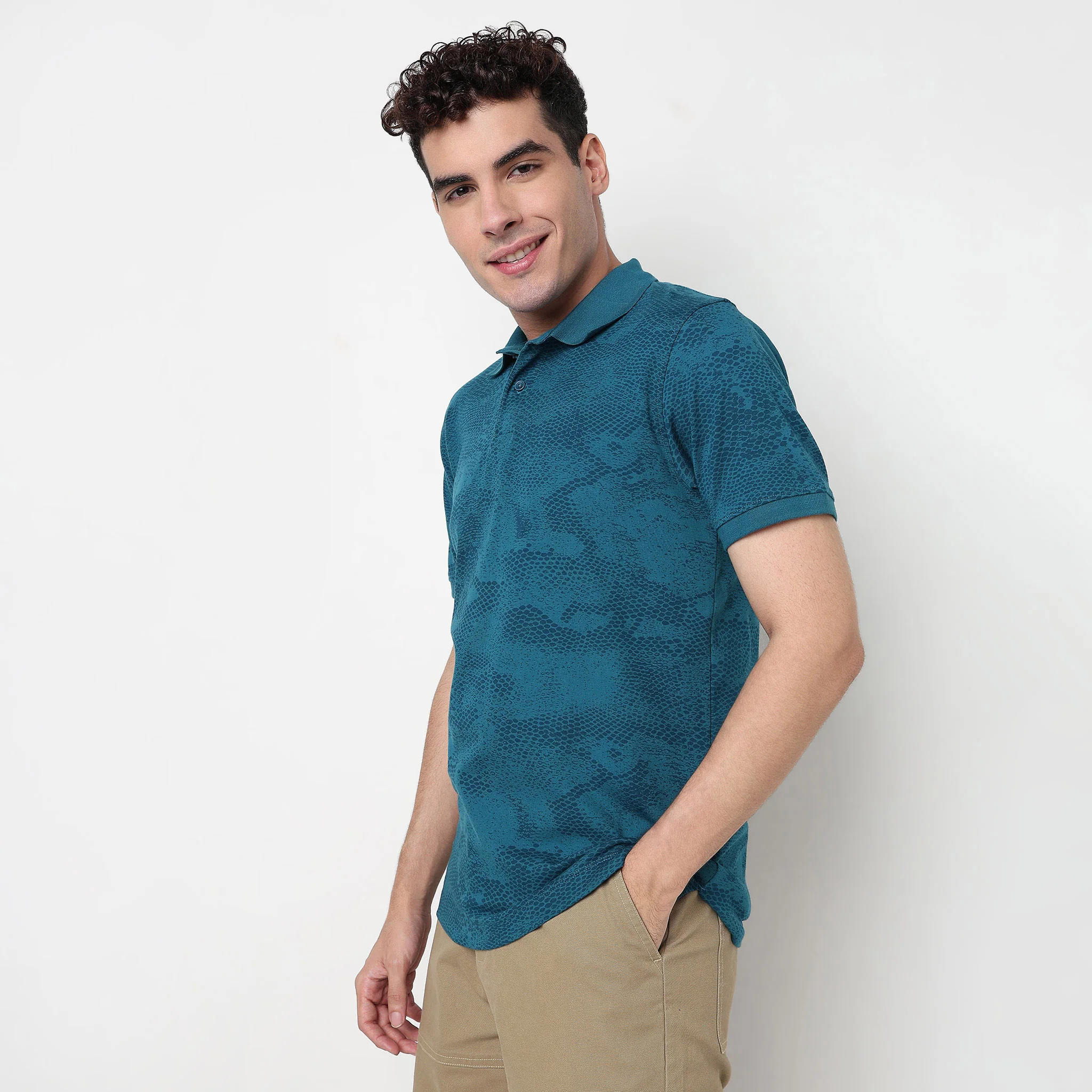 All Over Print Impressions Polo T-Shirt - Image 5