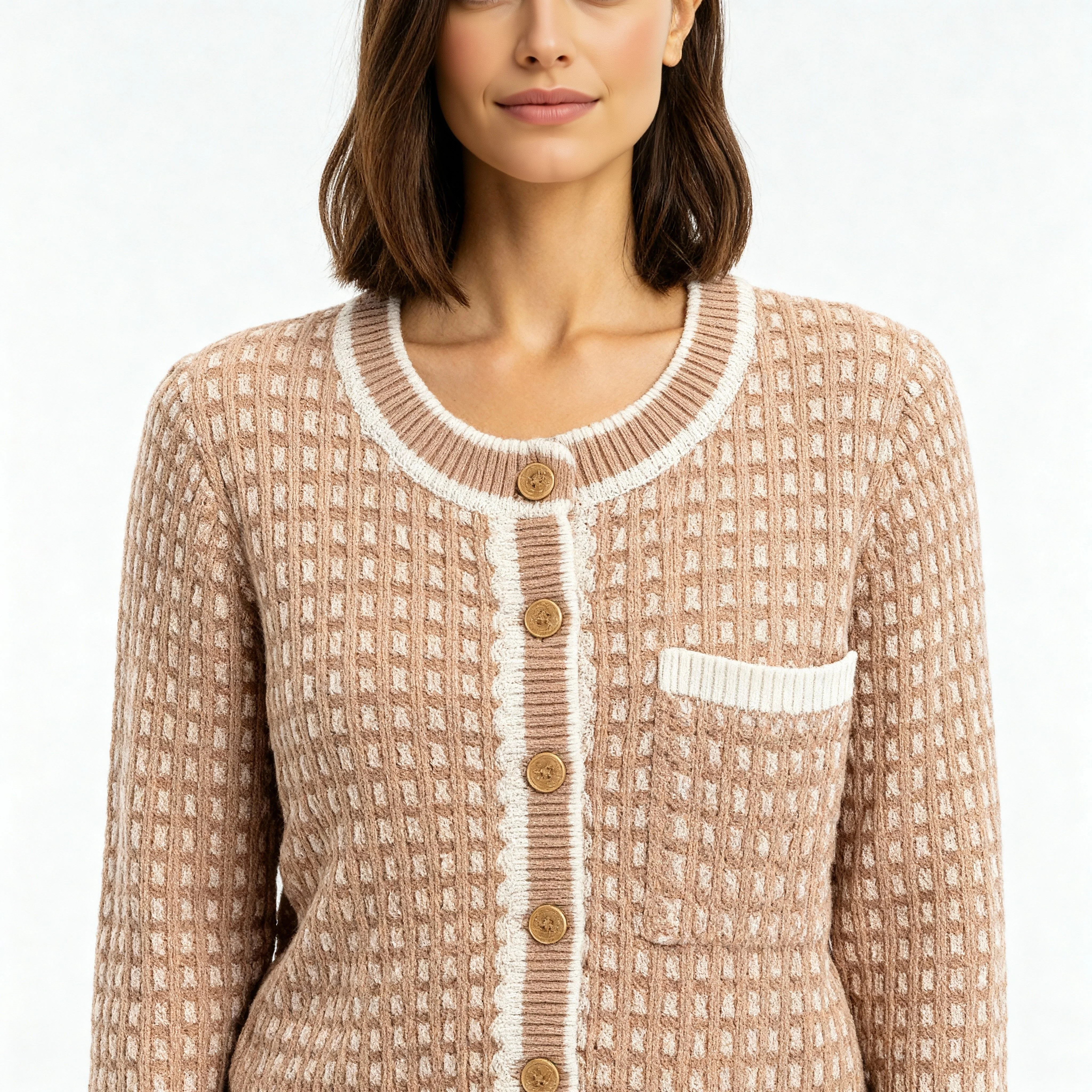 Jacquard Flat Knit Sweater - Image 4