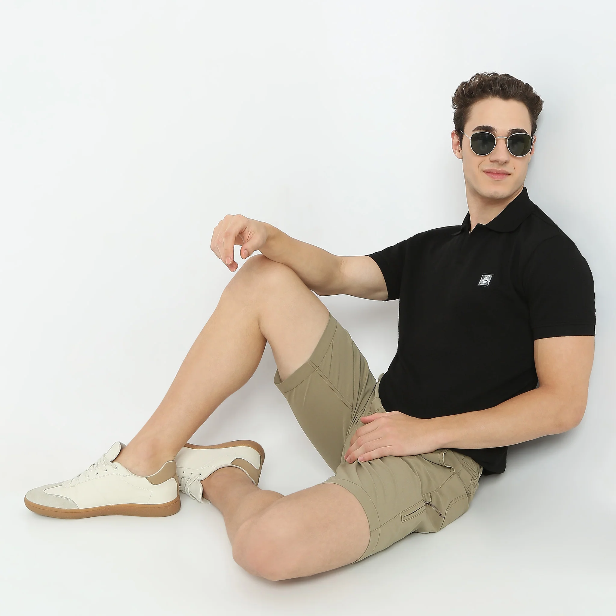 Jacquard Johnny Collar Island Polo T-Shirt - Image 11