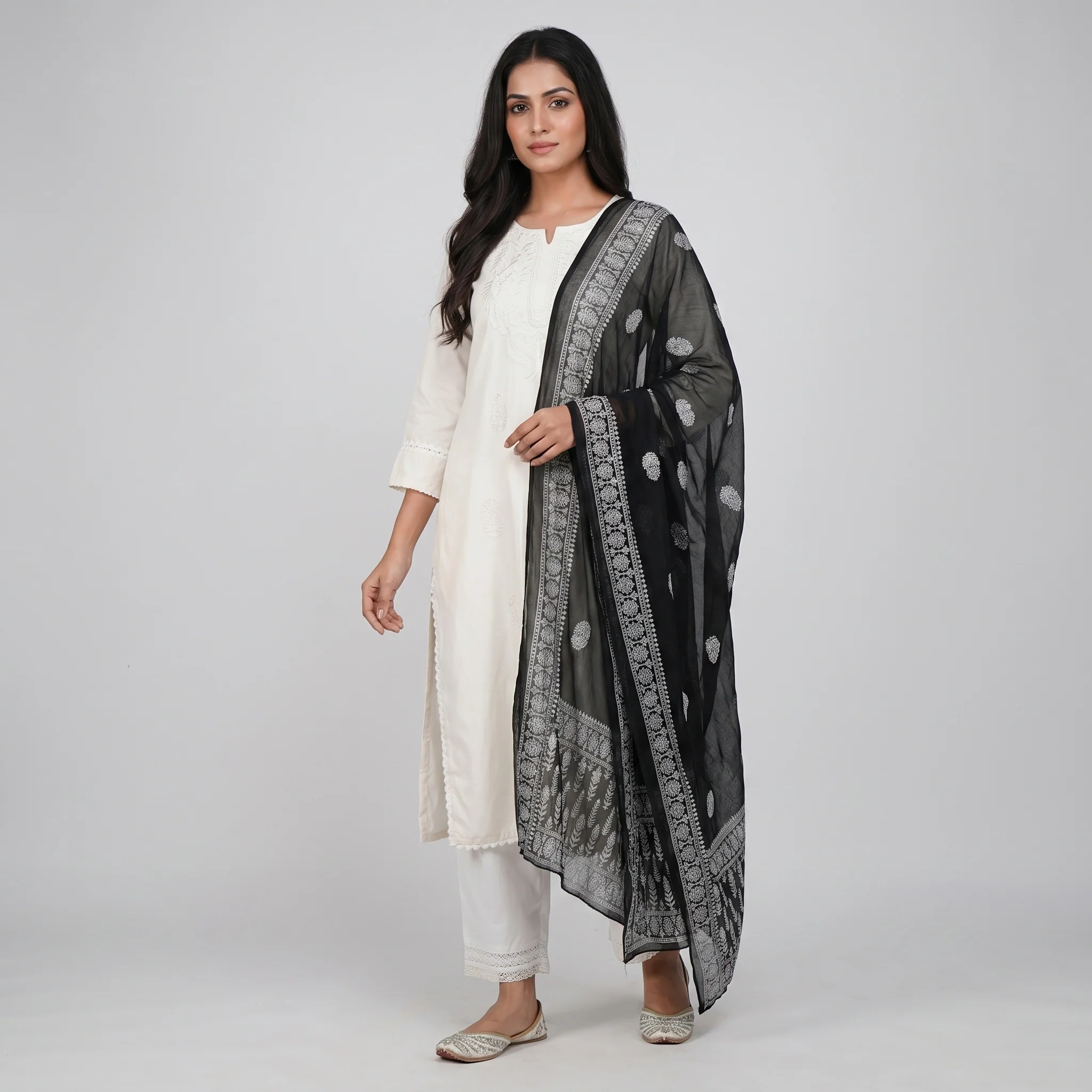 Khadi Printed Chiffon Dupatta