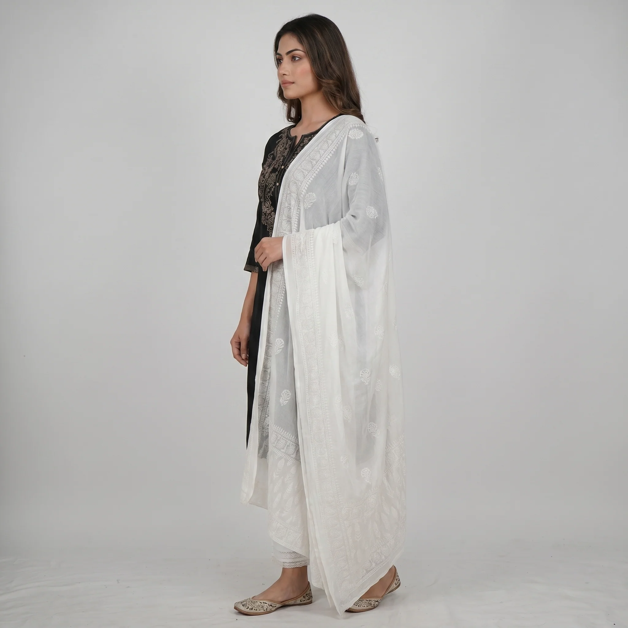 Khadi Printed Chiffon Dupatta - Image 10