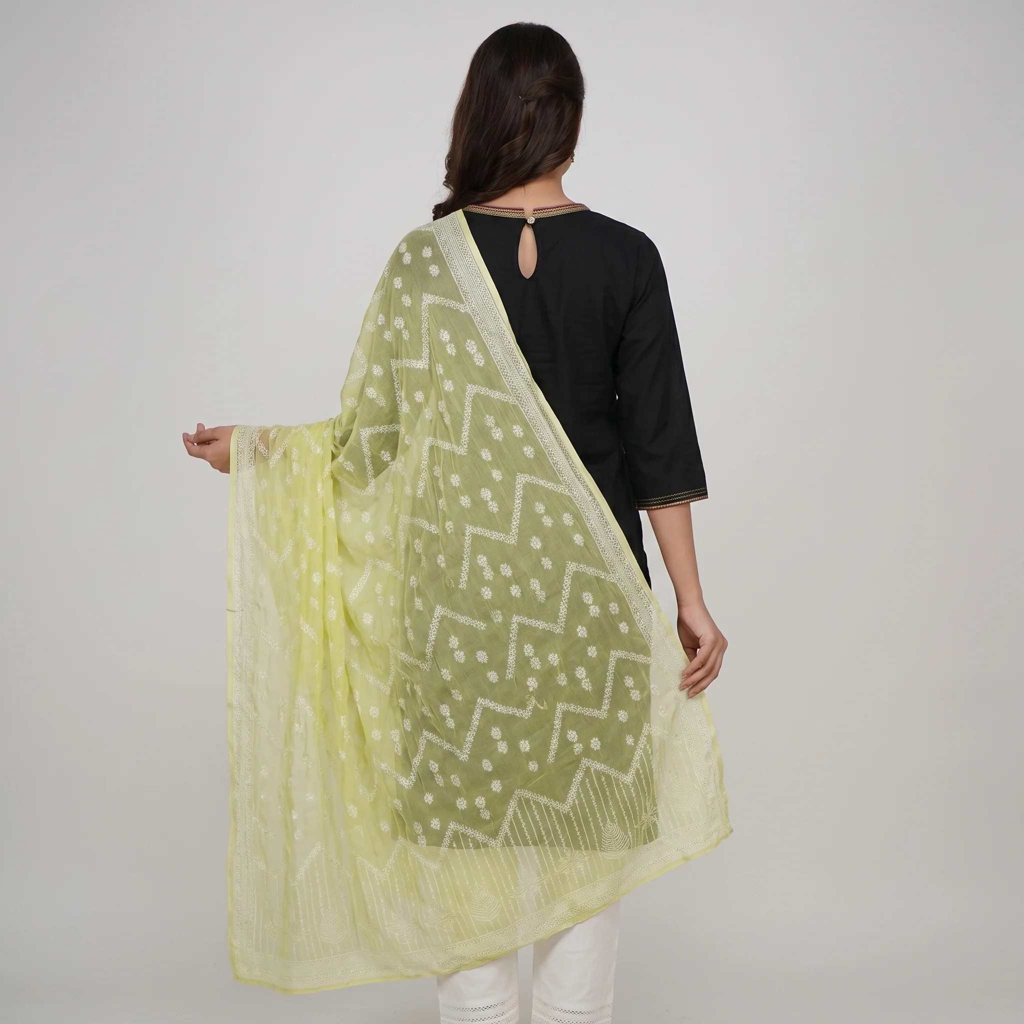 Khadi Printed Chiffon Dupatta - Image 11