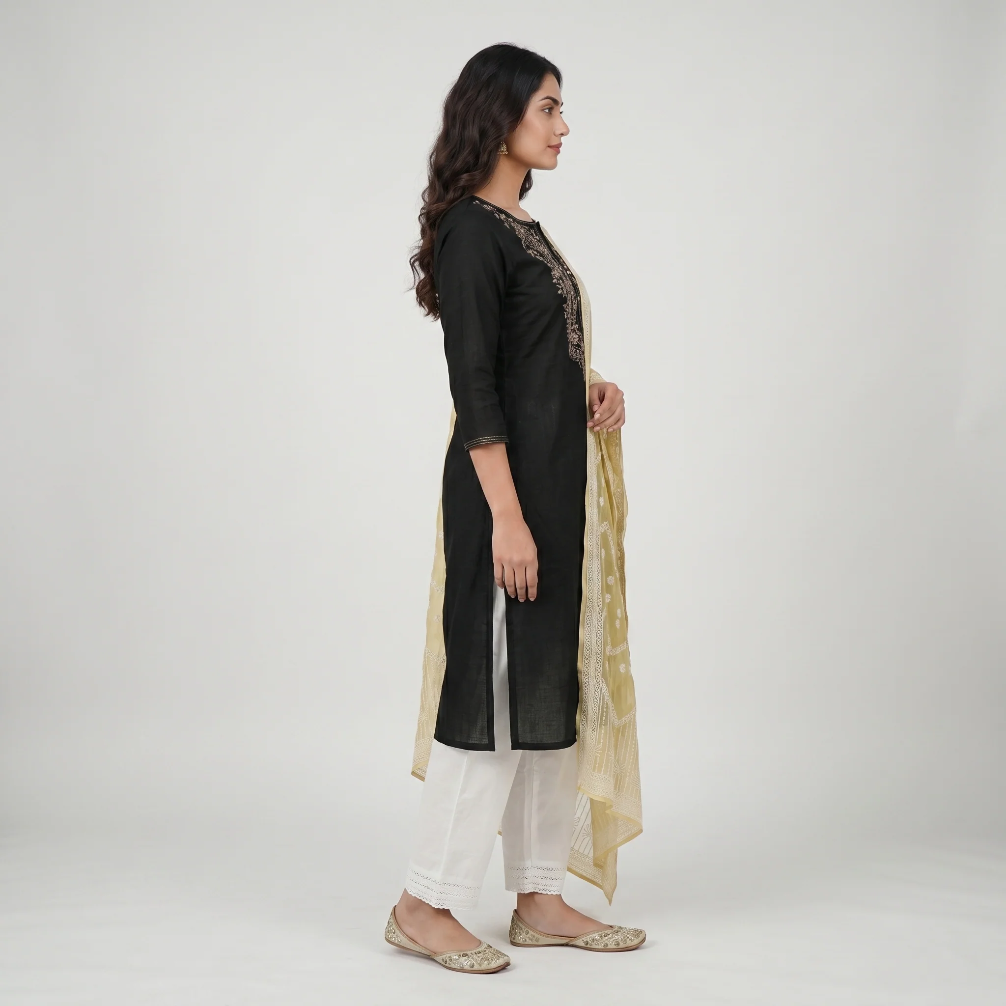 Khadi Printed Chiffon Dupatta - Image 2