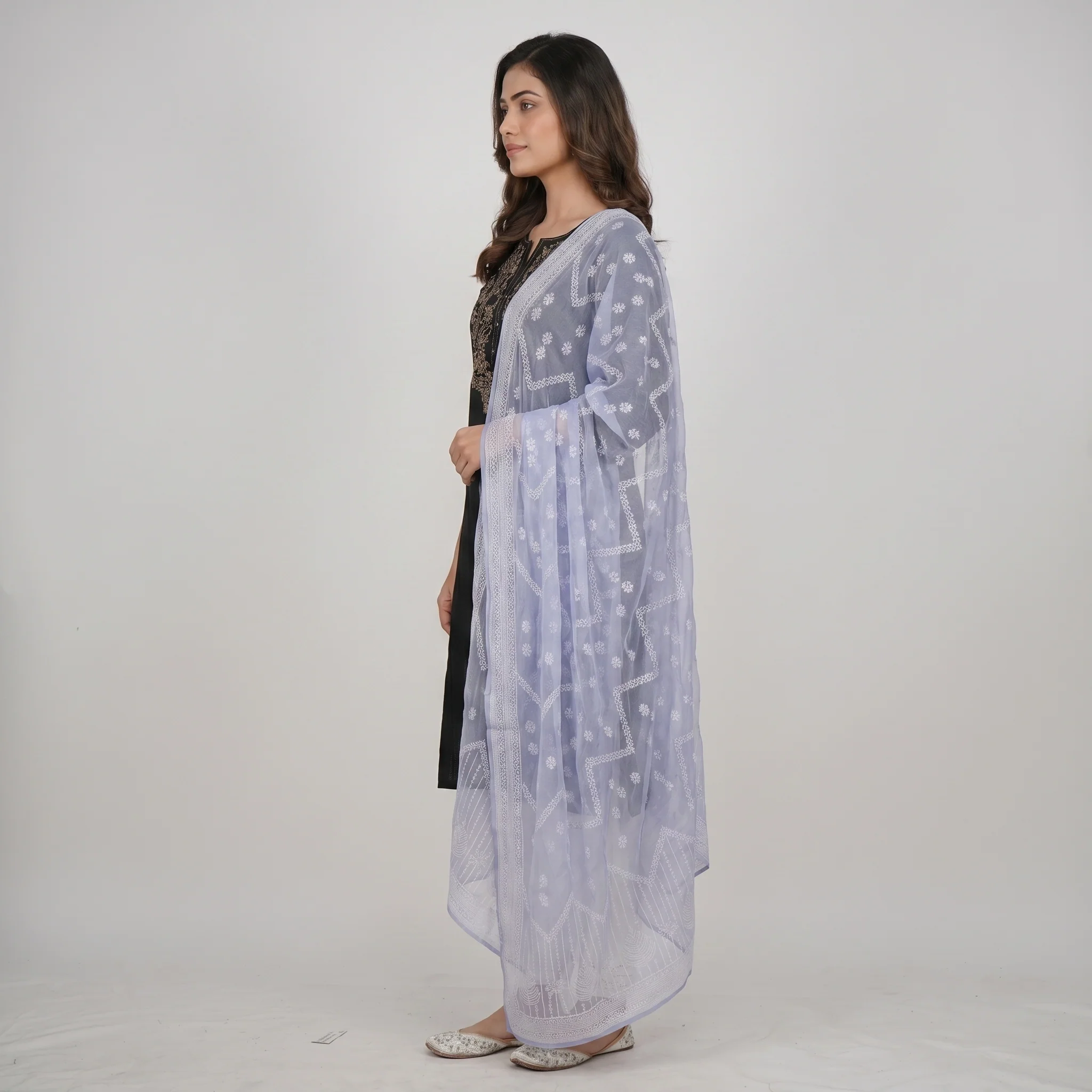 Khadi Printed Chiffon Dupatta - Image 6