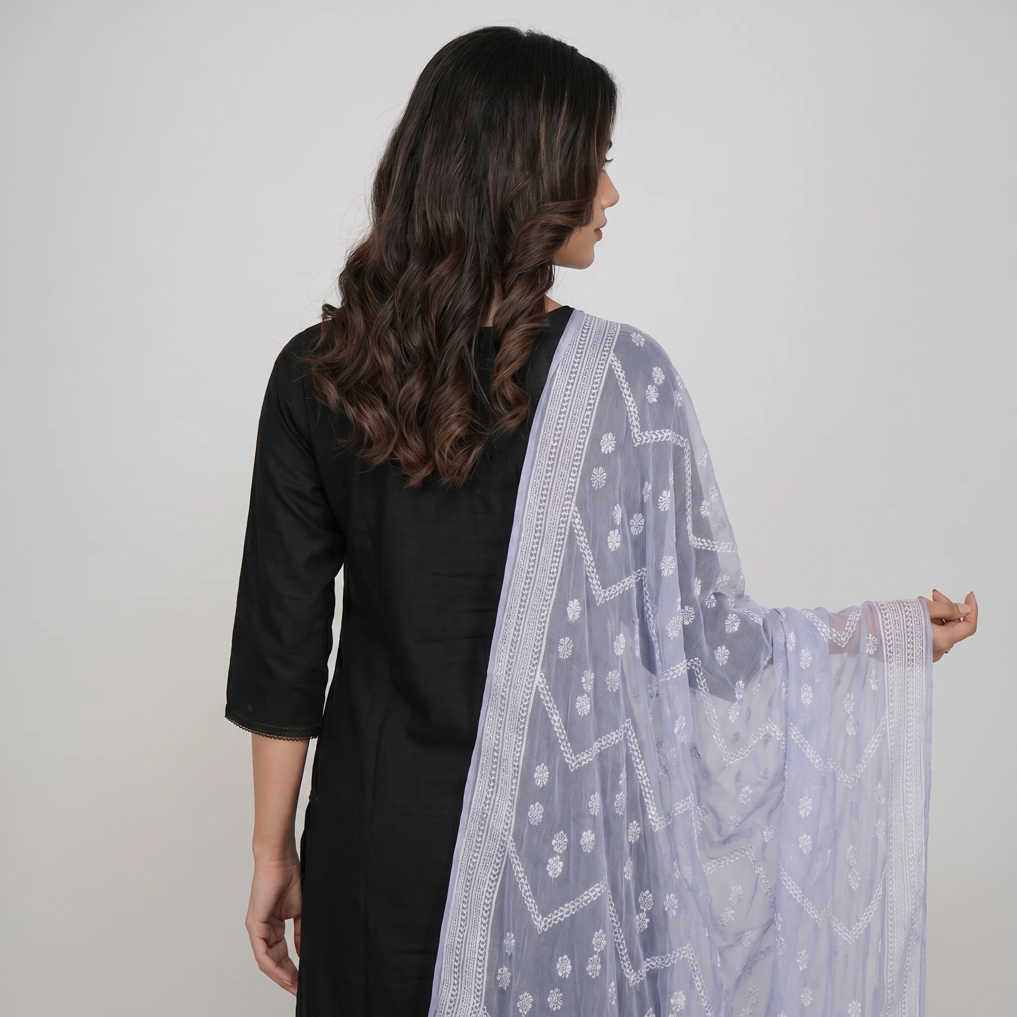 Khadi Printed Chiffon Dupatta - Image 7