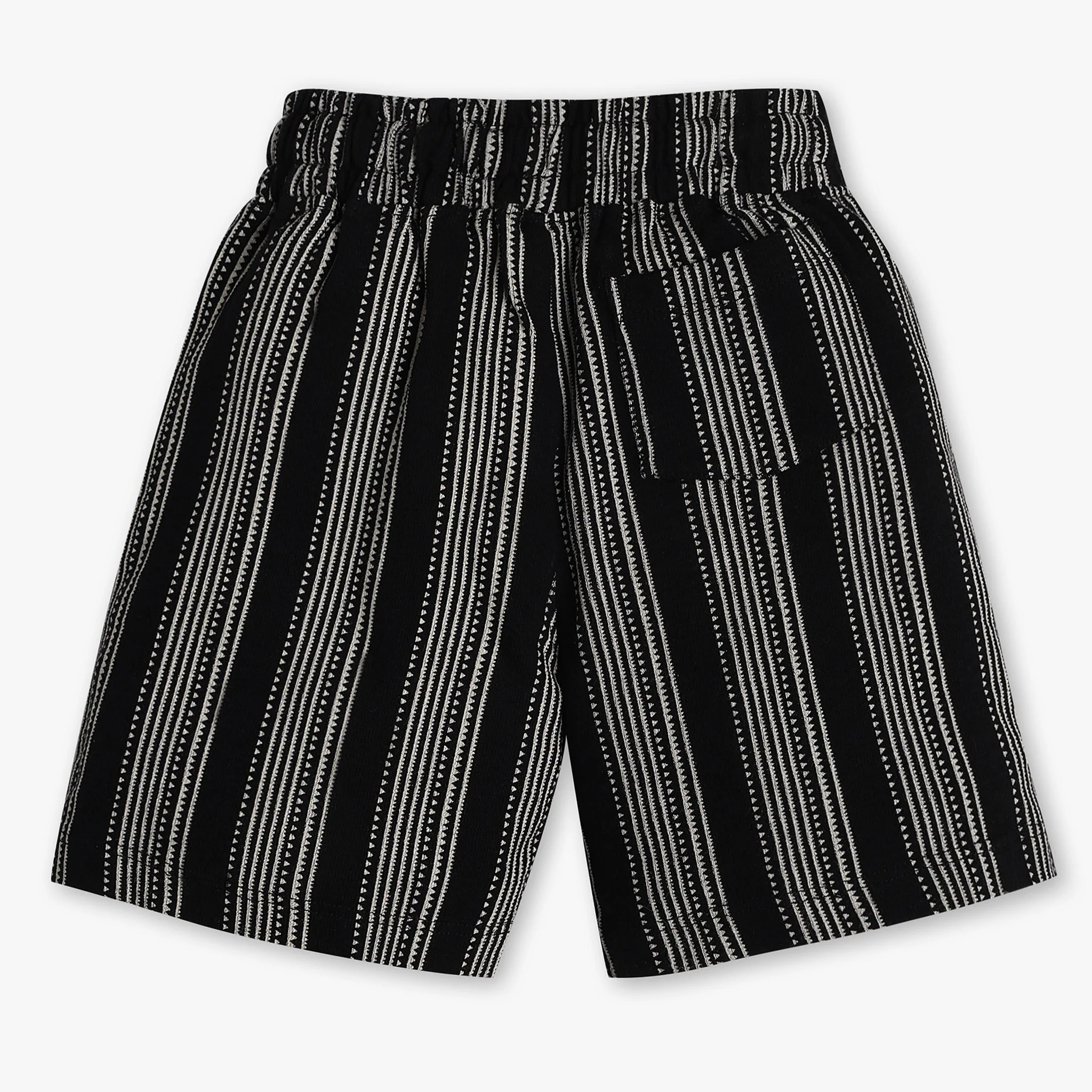 Boys Cotton Striped Shorts - Image 2