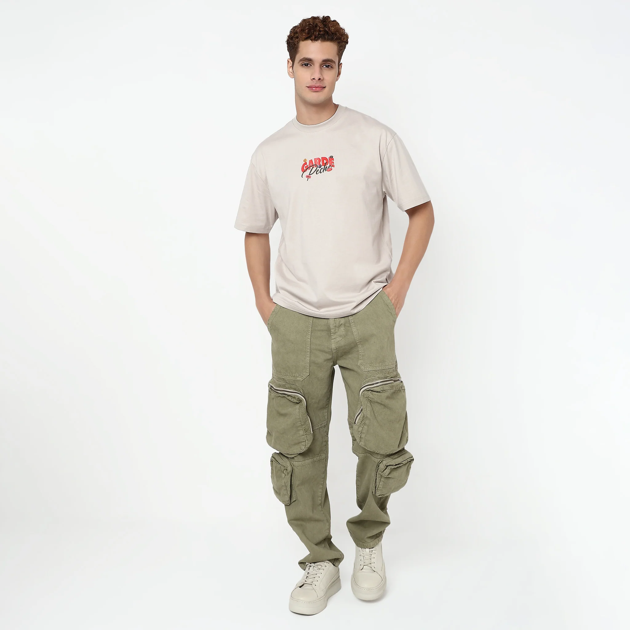 Oversize Cotton Graphic Karaoke T-Shirt - Image 2