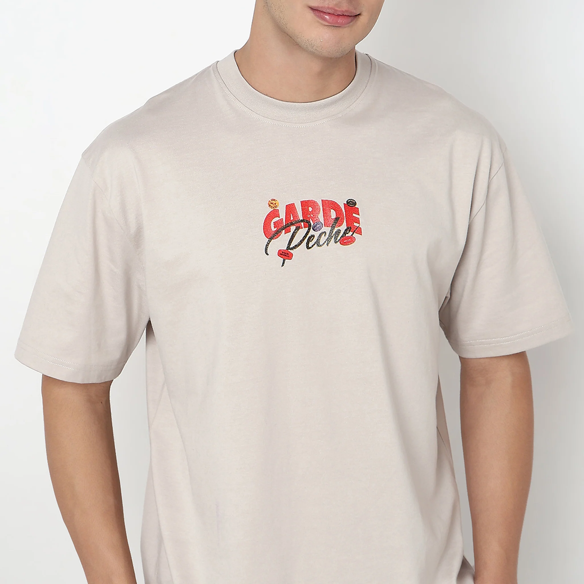 Oversize Cotton Graphic Karaoke T-Shirt - Image 4